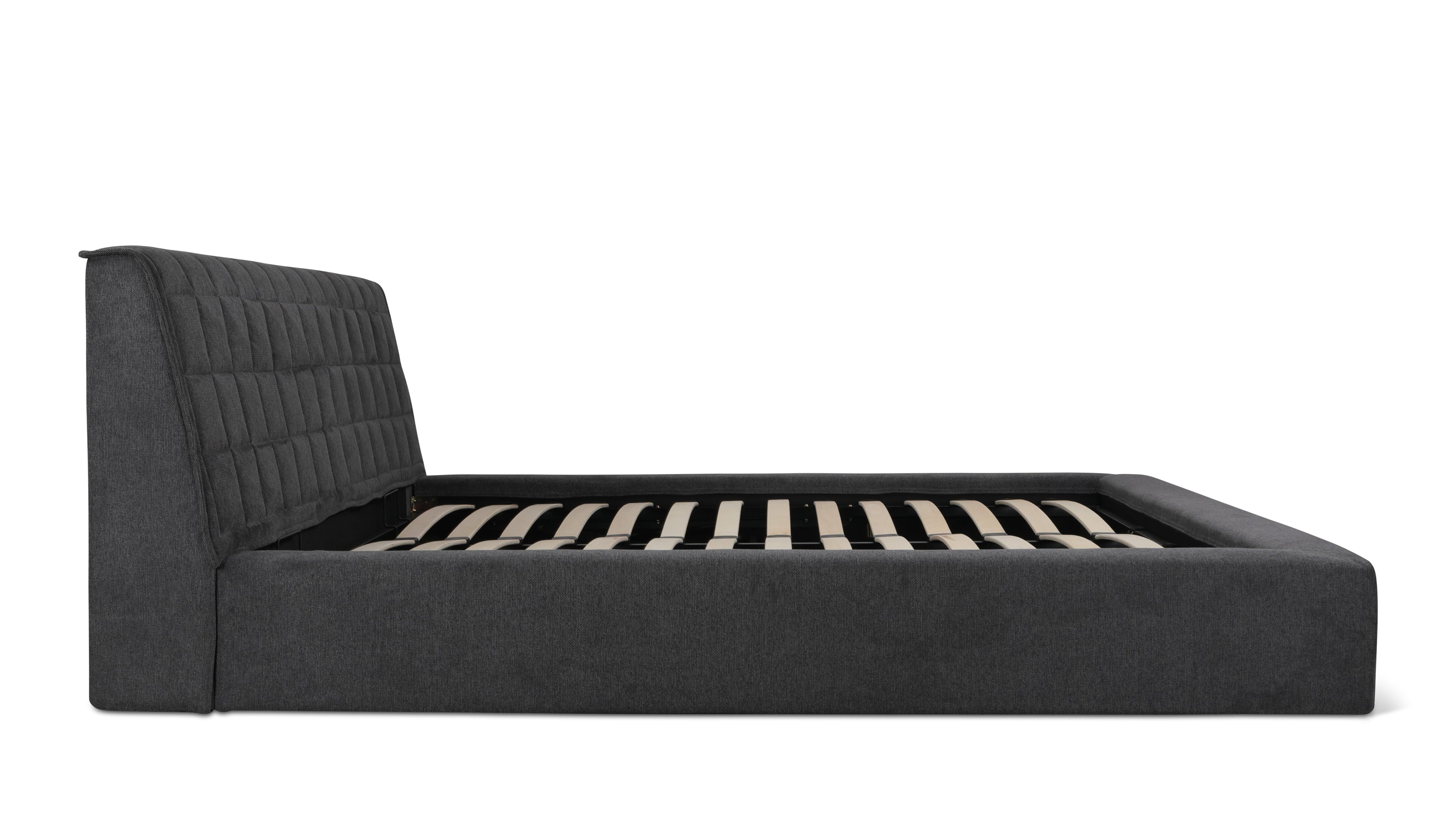 Quilt Bed With Storage, Queen, Space Grey - Sundays Company CanadaBED-RN-032-041-0