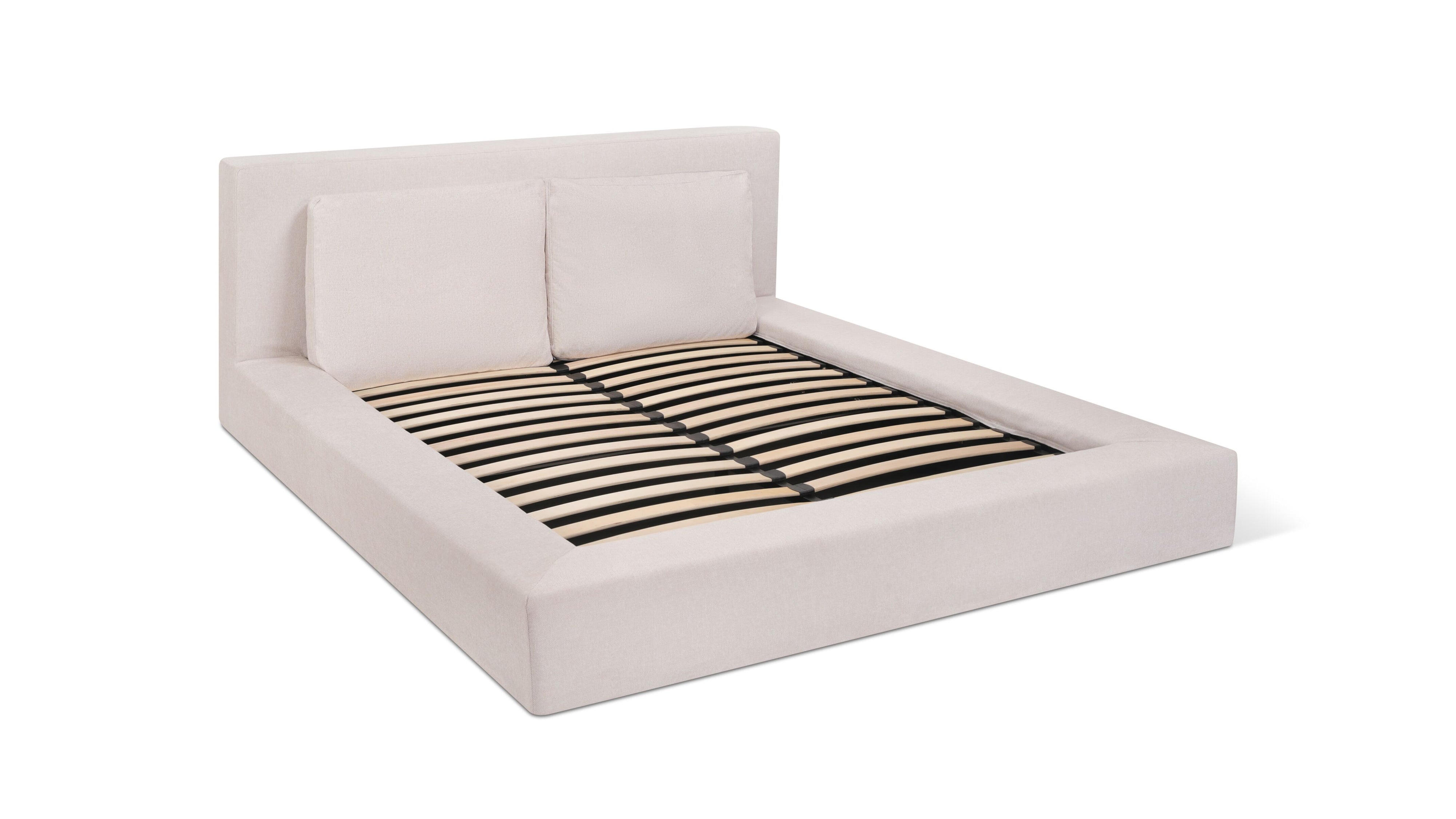 Movie Night™ Storage Bed, Queen, Latte