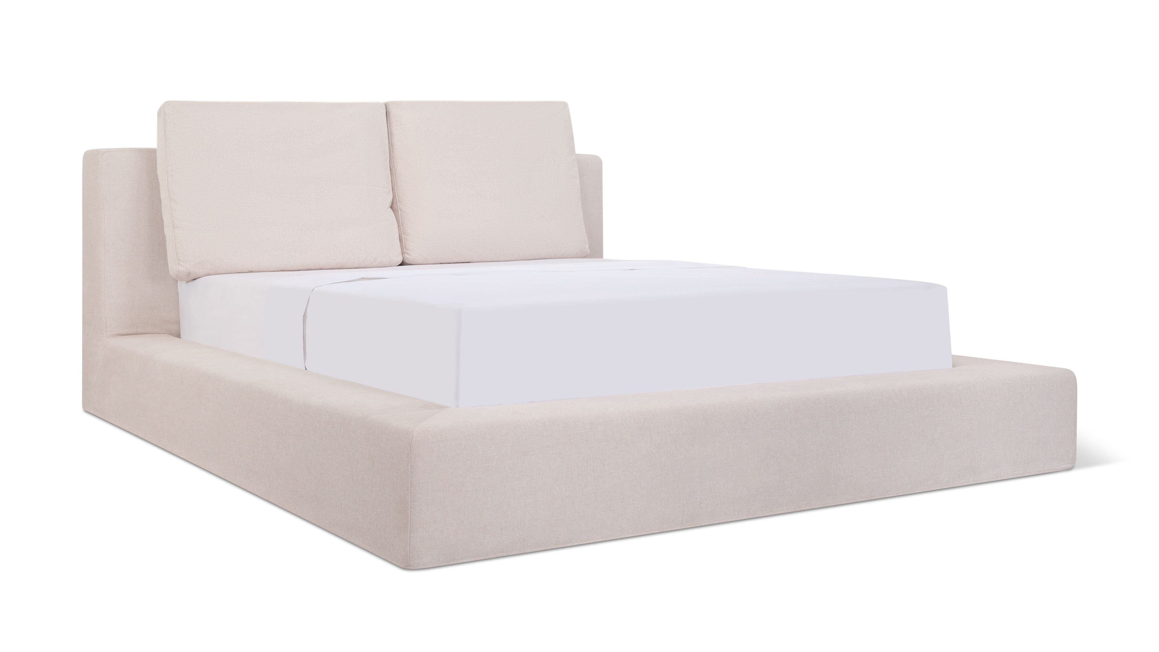Movie Night™ Storage Bed, Queen, Latte