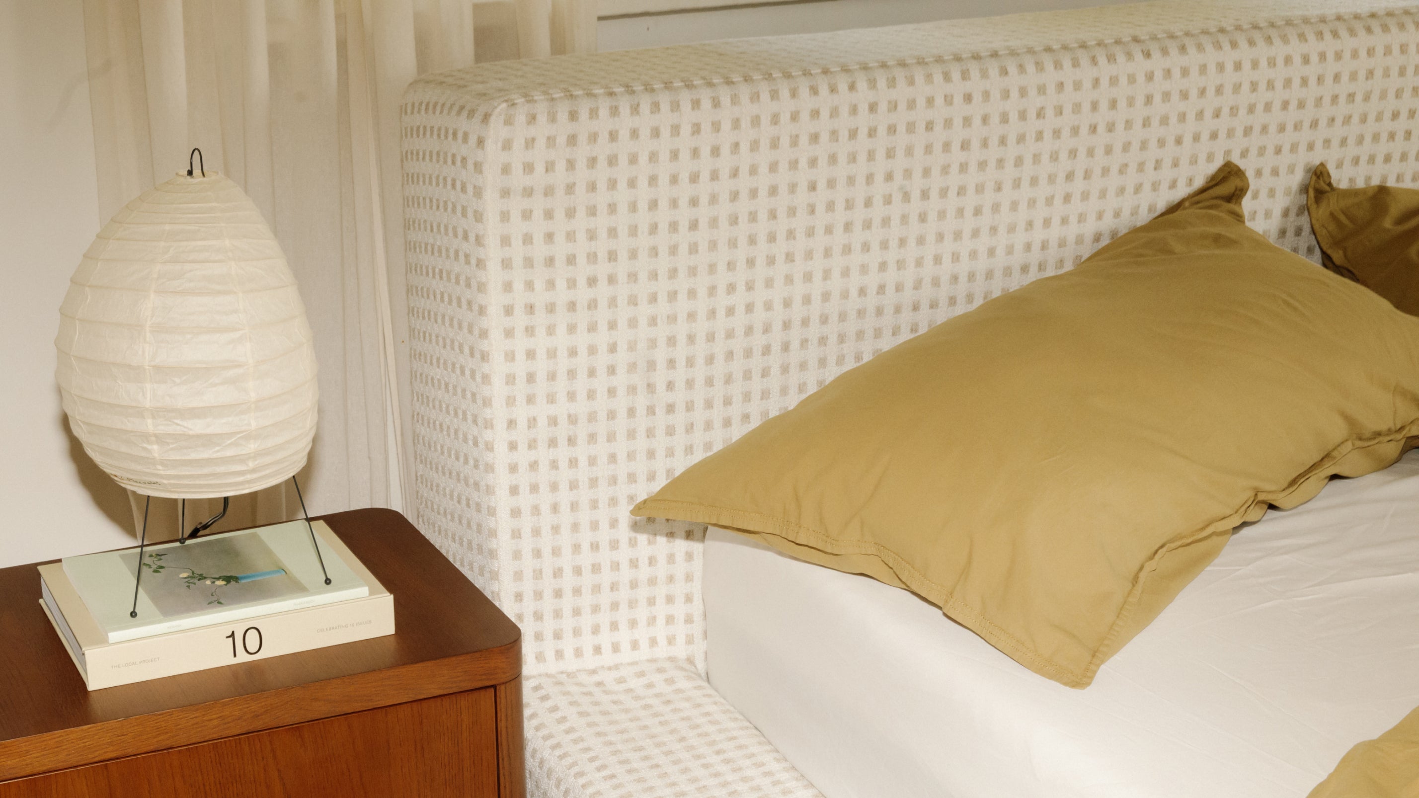 Movie Night™ Storage Bed, Queen, Carmel Check