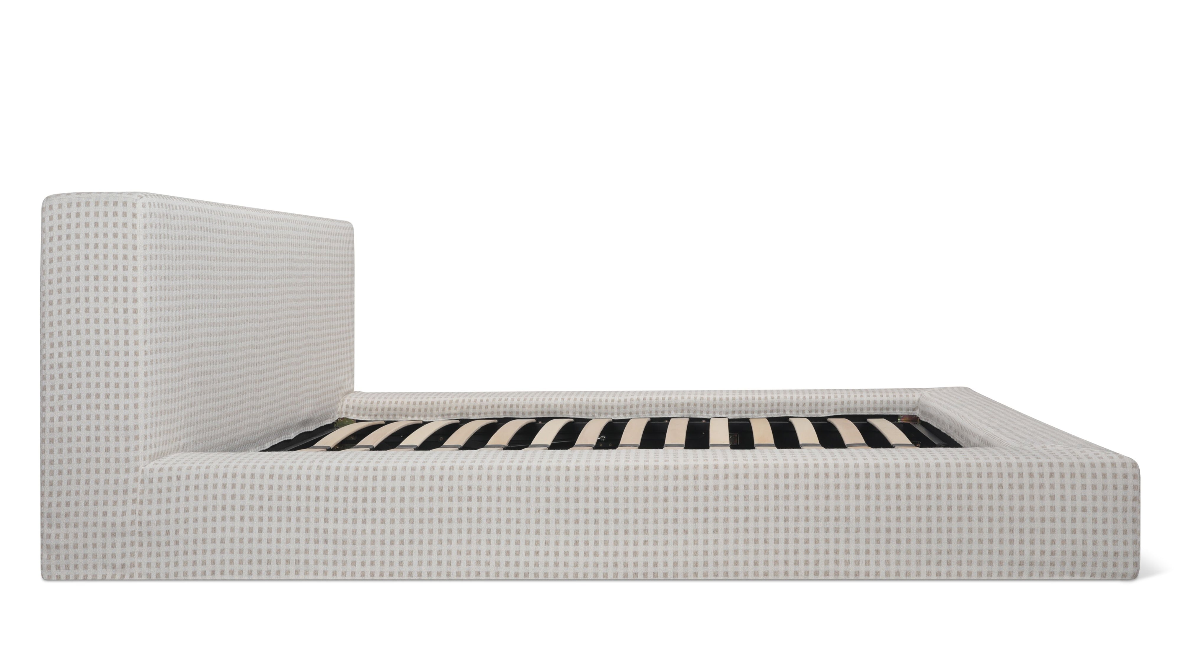 Movie Night™ Storage Bed, Queen, Carmel Check