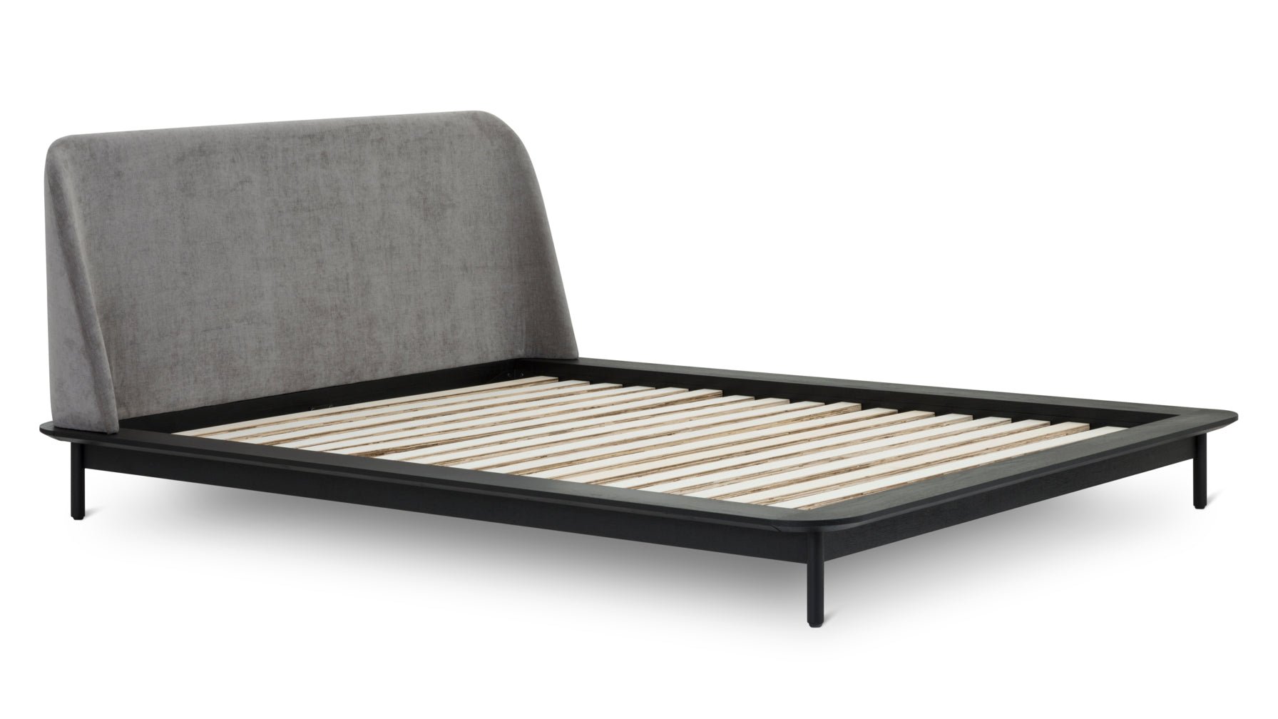 Easy Edge Bed, King, Black Oak - Image 5