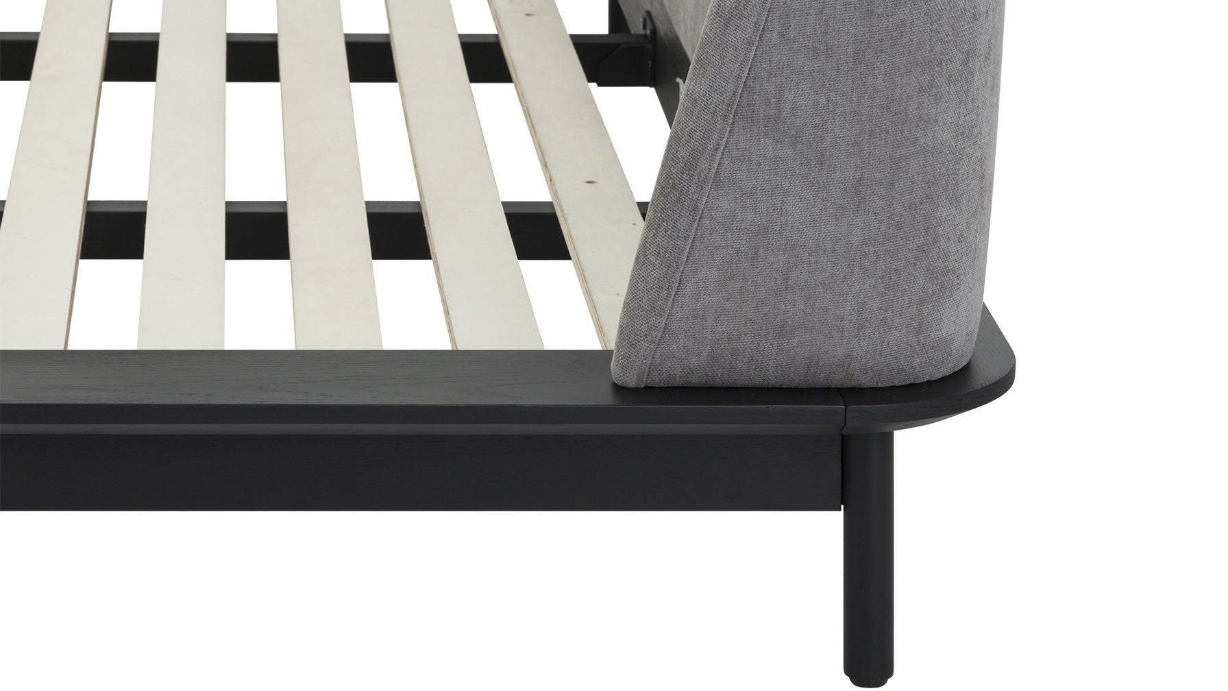 Easy Edge Bed, King, Black Oak - Image 9