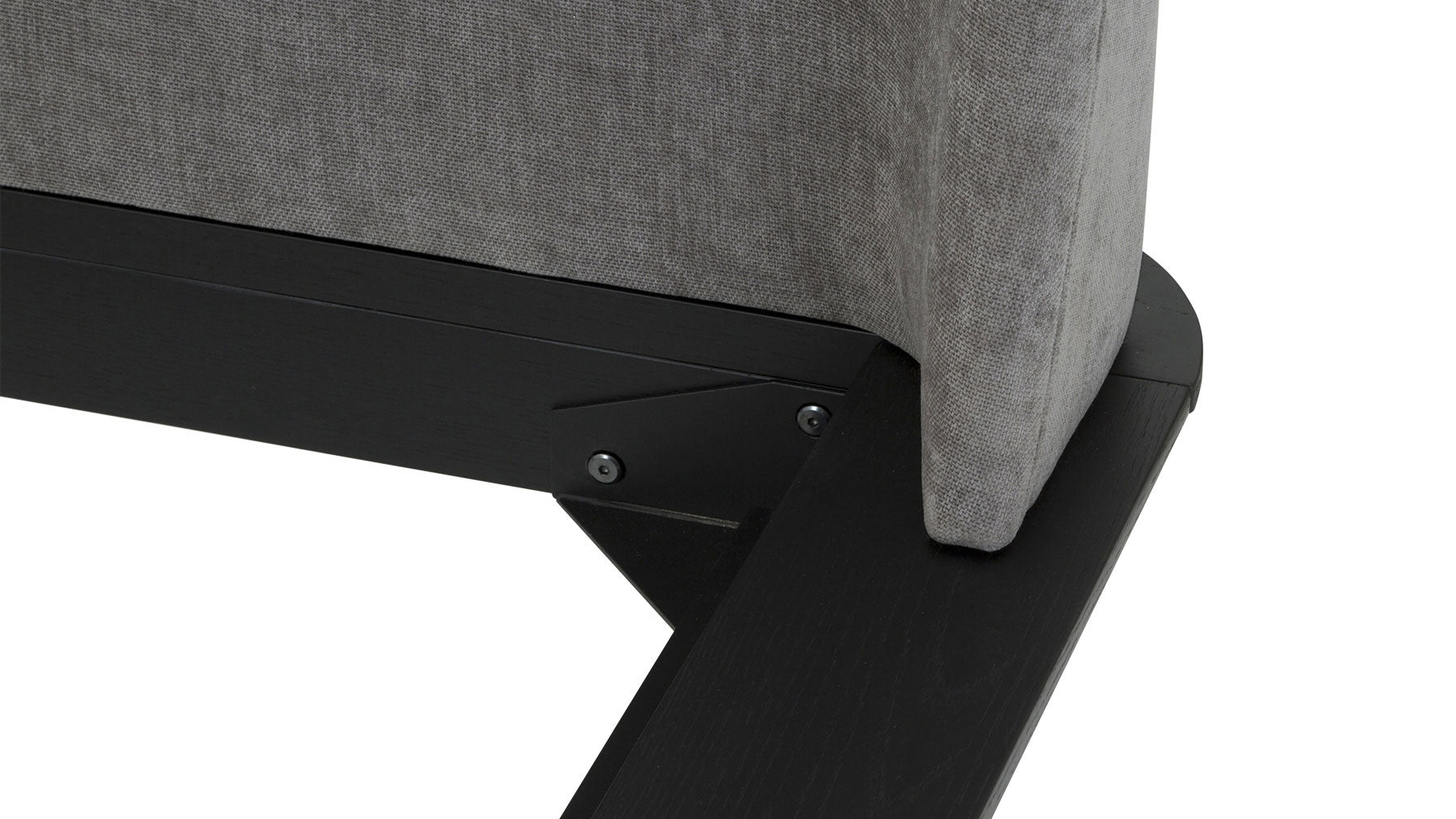 Easy Edge Bed, King, Black Oak - Image 10