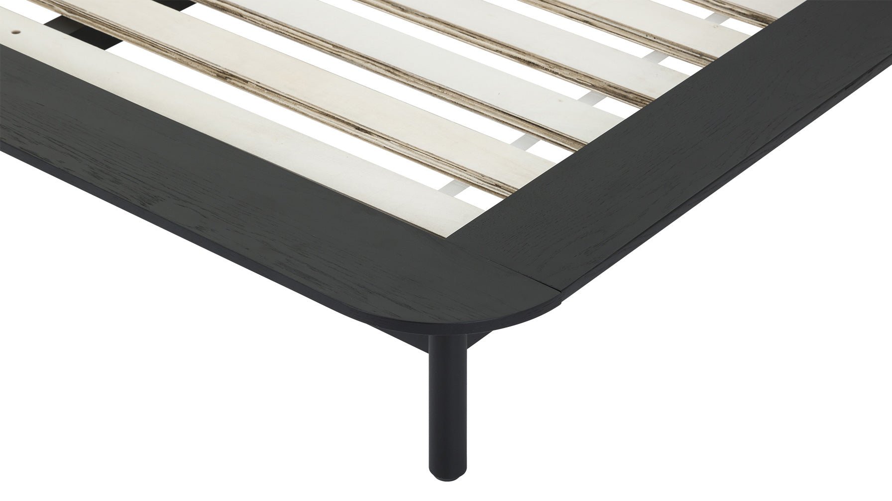 Easy Edge Bed, King, Black Oak - Image 11