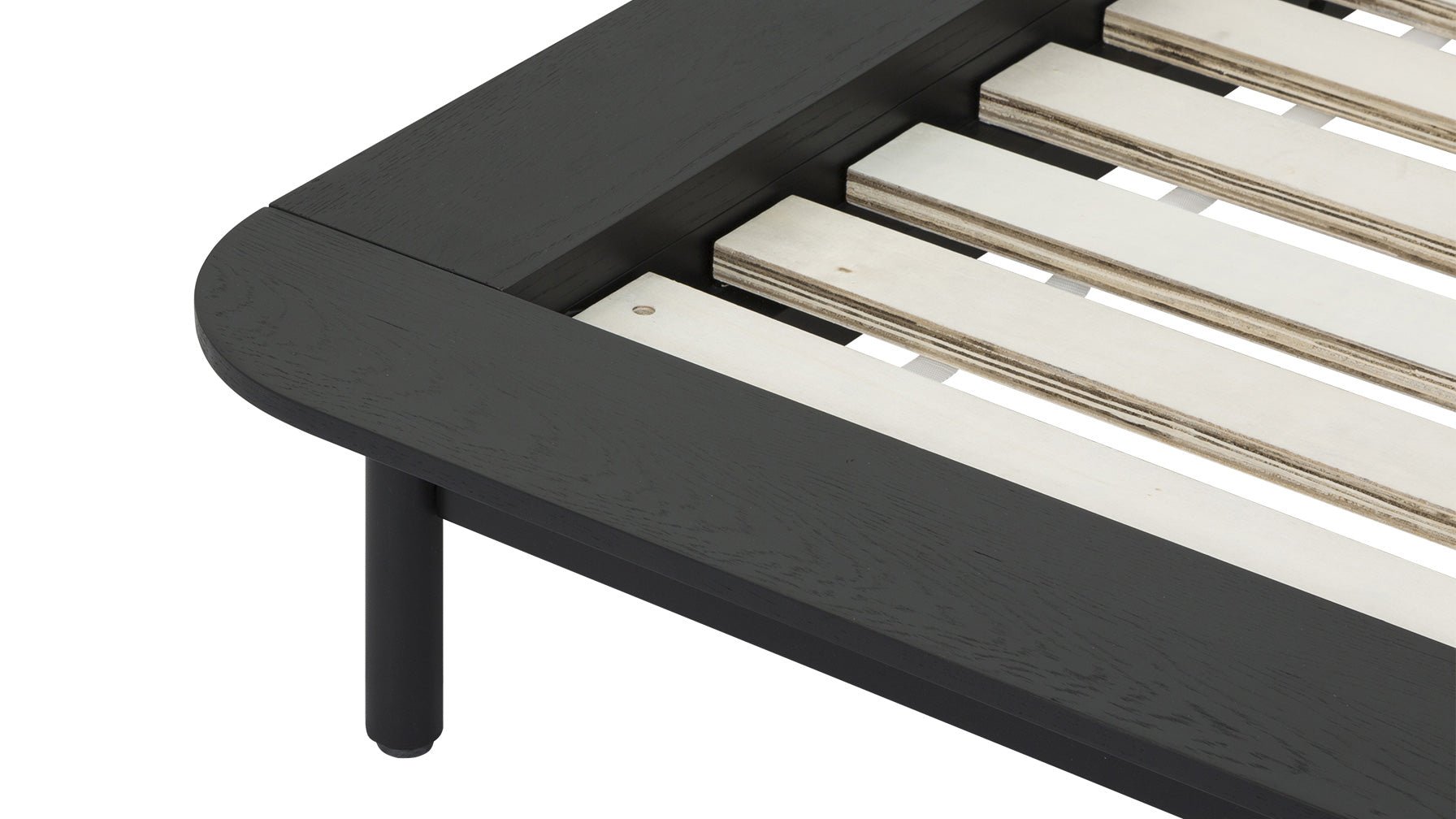 Easy Edge Bed, King, Black Oak - Image 13