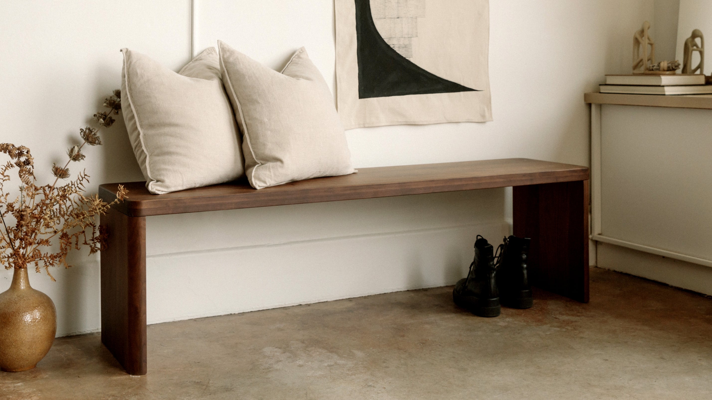 Form Bench, Seats 3, American Walnut - Image 3