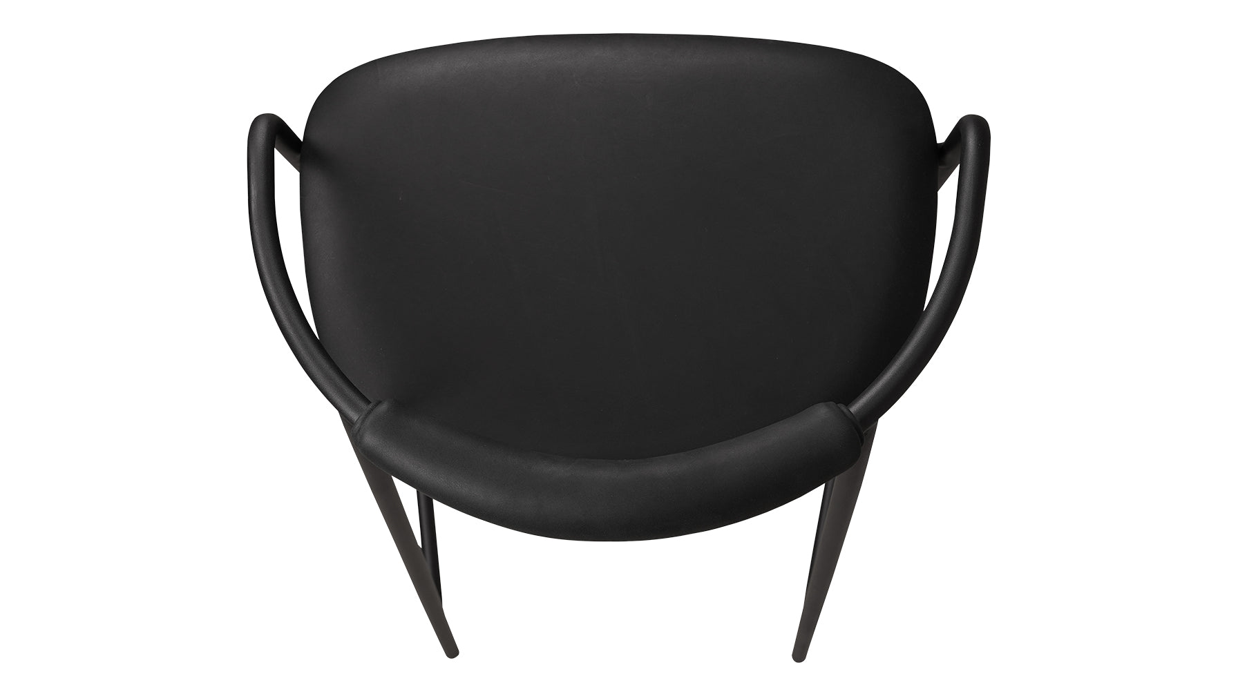 Slow Mornings Stool, Bar, Coal Leather/Black Metal - Image 10