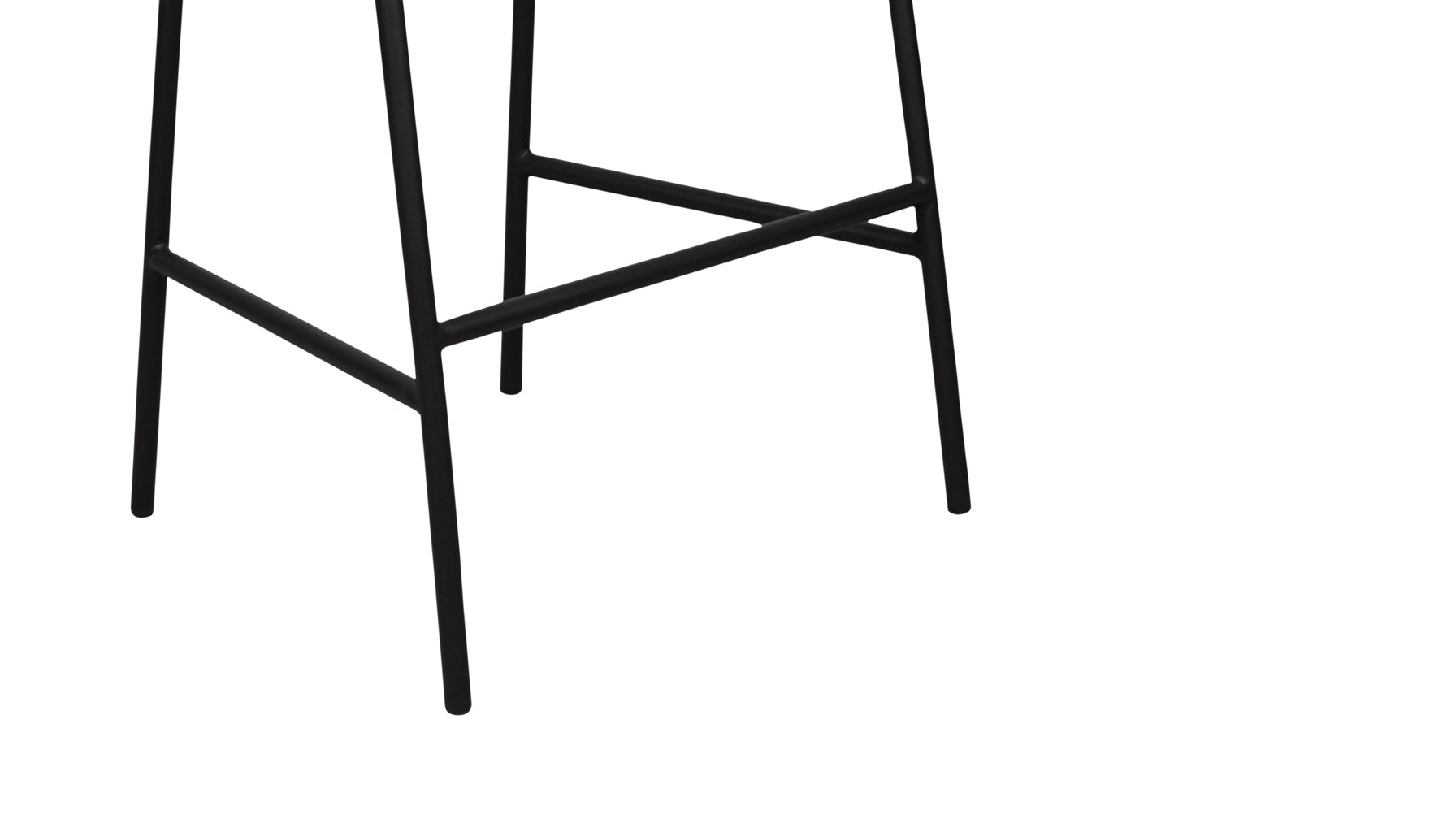 Slow Mornings Stool, Bar, Coal Leather/Black Metal - Sundays CompanyBST - EW - 002 - 002