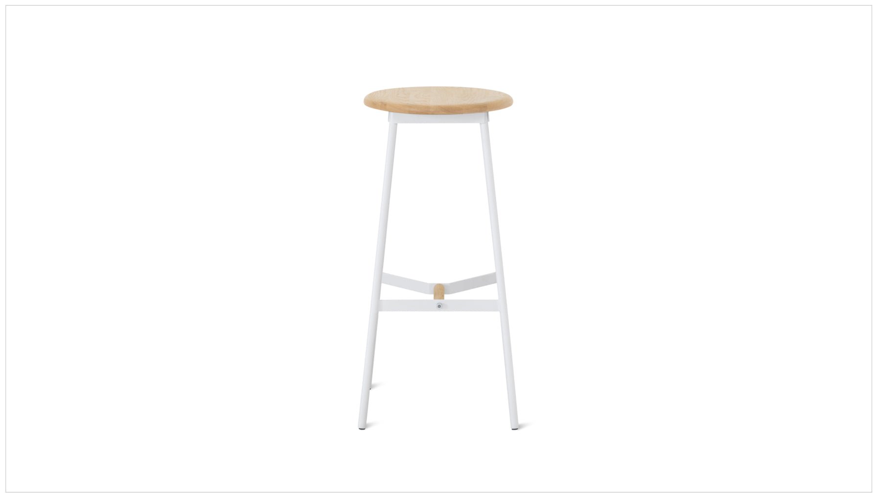 Take The Edge Off Stool Bar Natural/White Metal - Image 7