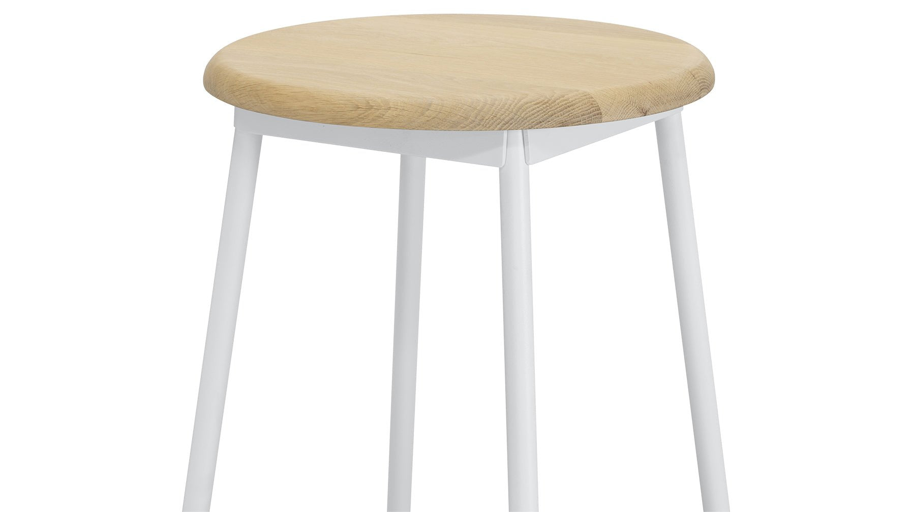 Take The Edge Off Stool Bar Natural/White Metal - Image 6