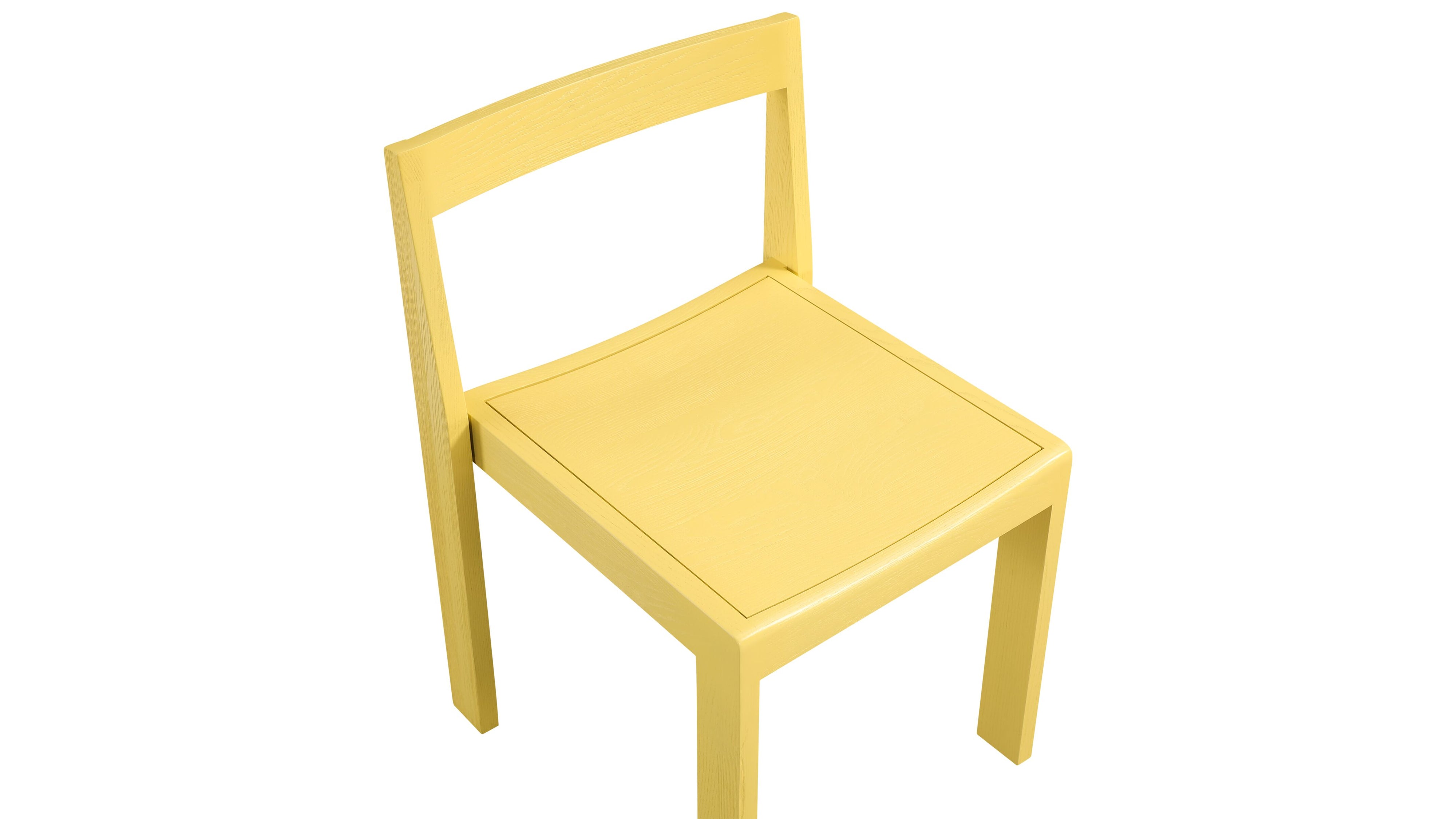 Plane Dining Chair (Set of Two), Lemon