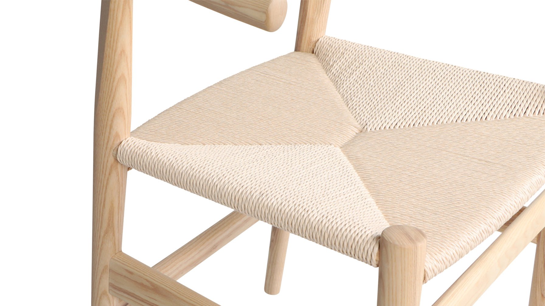 Tuck In Dining Chair, Natural Papercord Seat, Ash - Sundays CompanyCHA - EW - 004 - 024