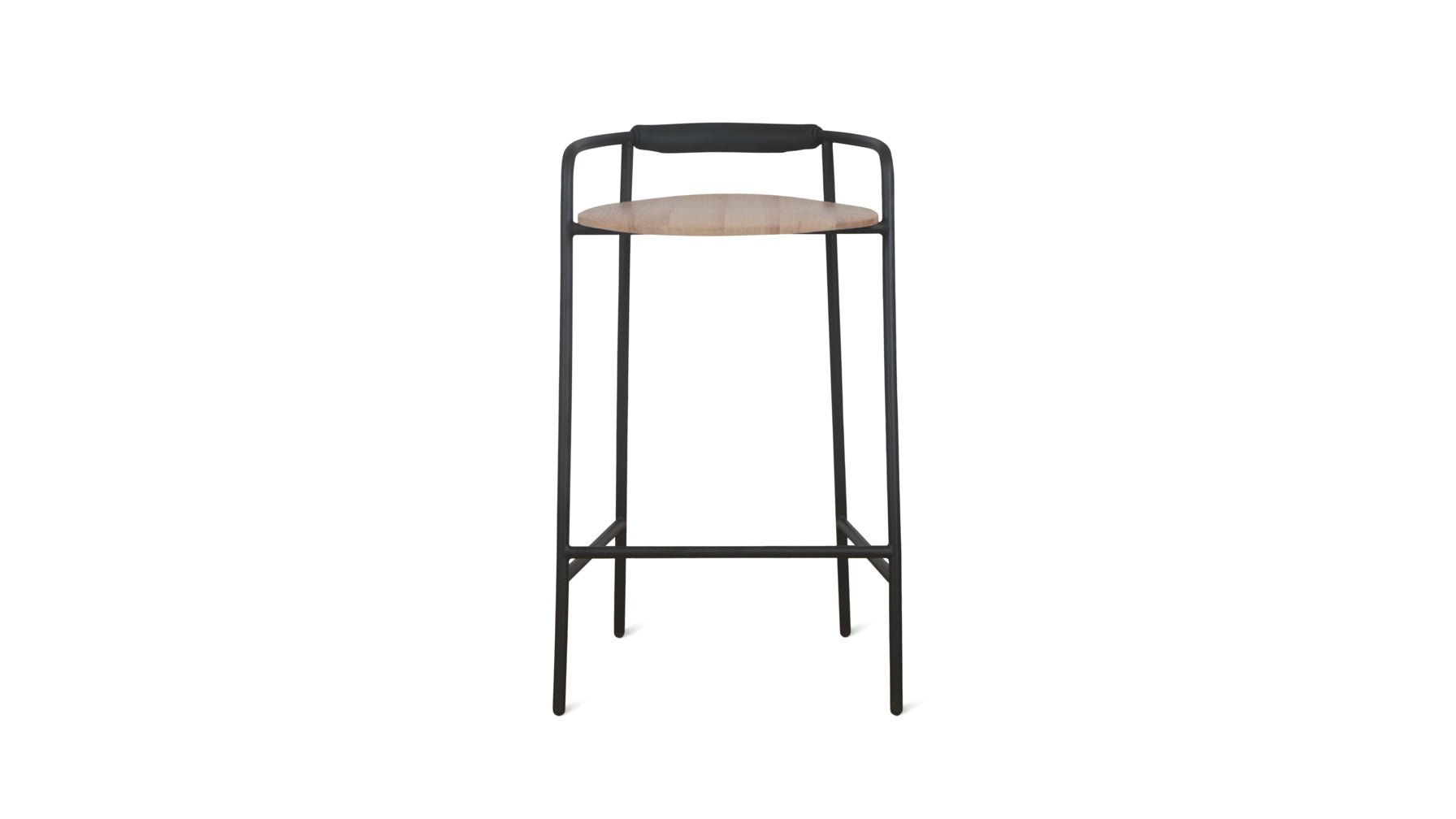 Slow Mornings Stool, Bar, Natural/Black Metal - Sundays CompanyCHA - EW - 008 - 024