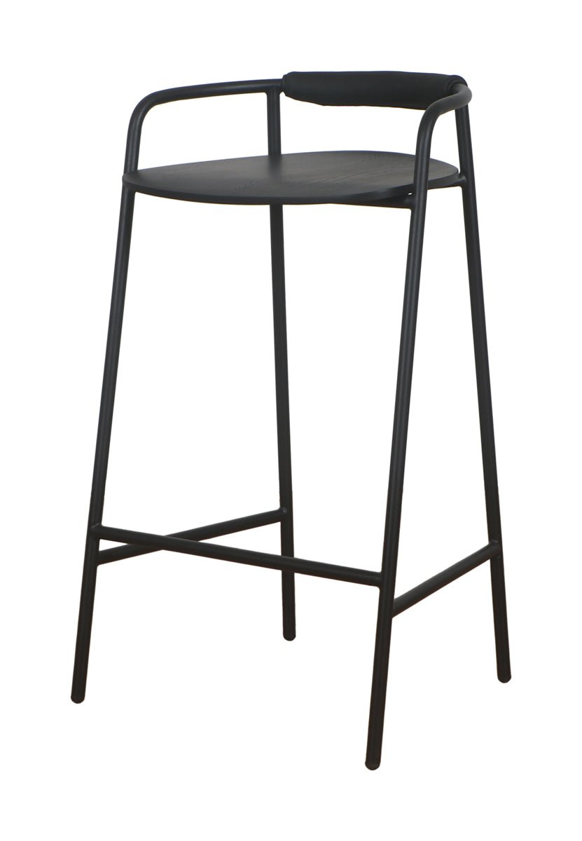 Slow Mornings Stool, Bar, Black/Black Metal - Image 8