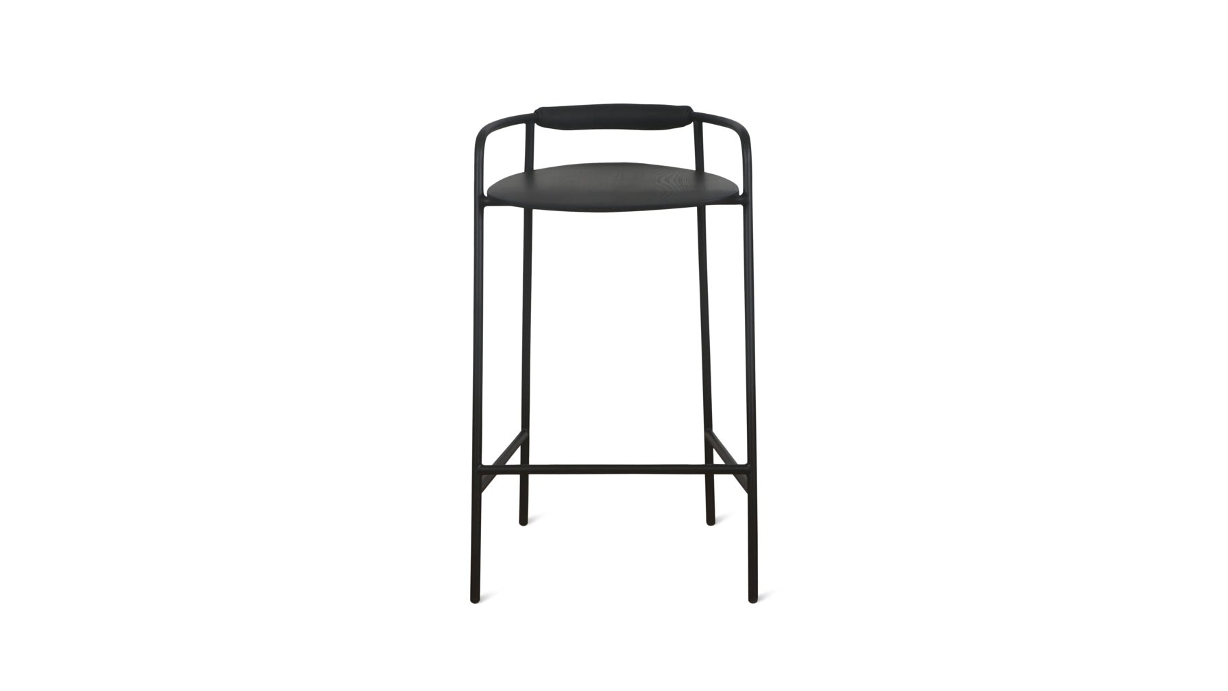 Slow Mornings Stool, Bar, Black/Black Metal - Sundays CompanyCHA - EW - 008 - 064