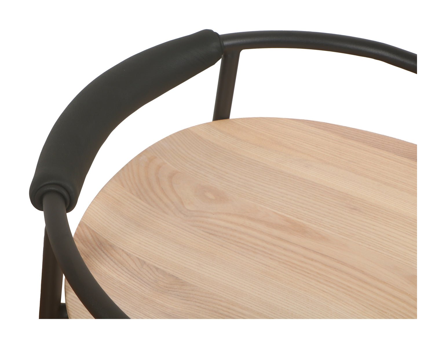Slow Mornings Stool, Counter, Natural/Black Metal - Image 8