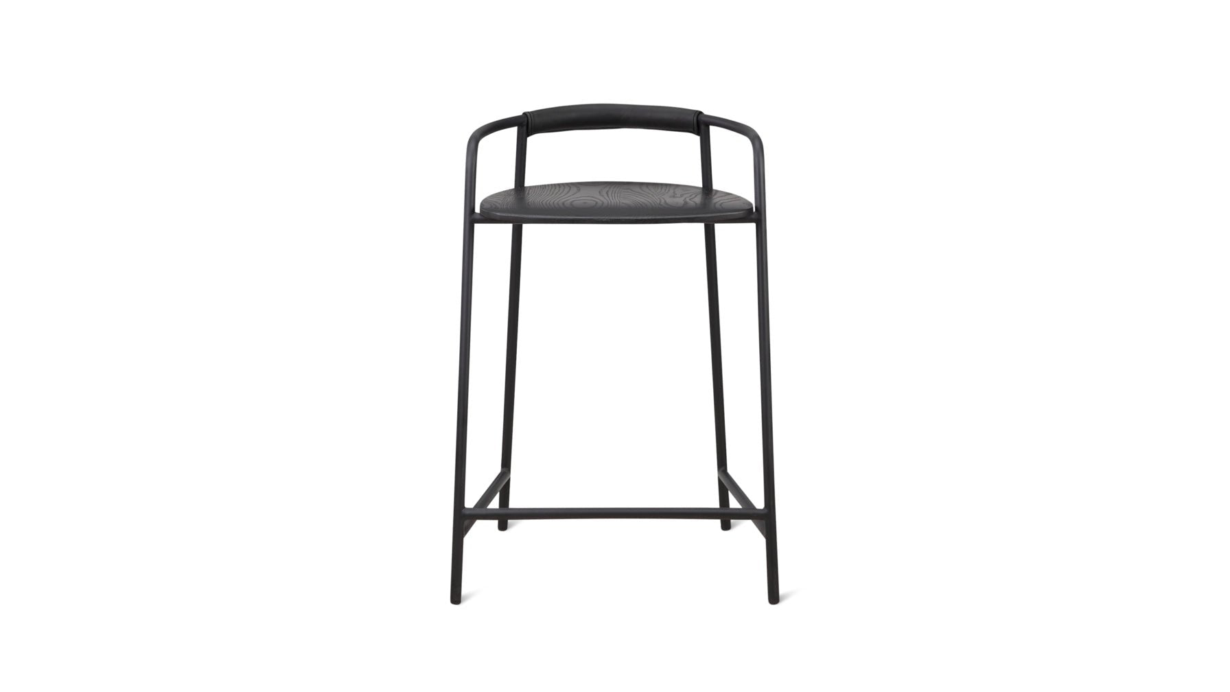 Slow Mornings Stool, Counter, Black/Black Metal - Sundays CompanyCHA - EW - 009 - 065