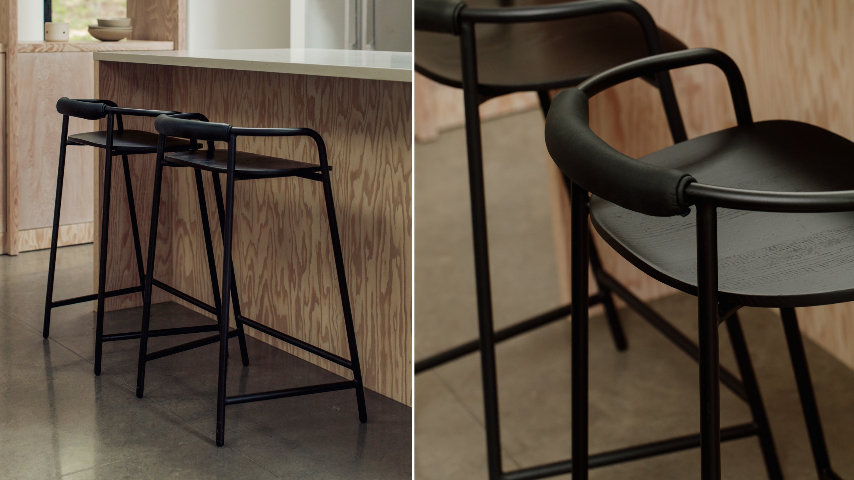 Slow Mornings Stool, Counter, Black/Black Metal - Image 8