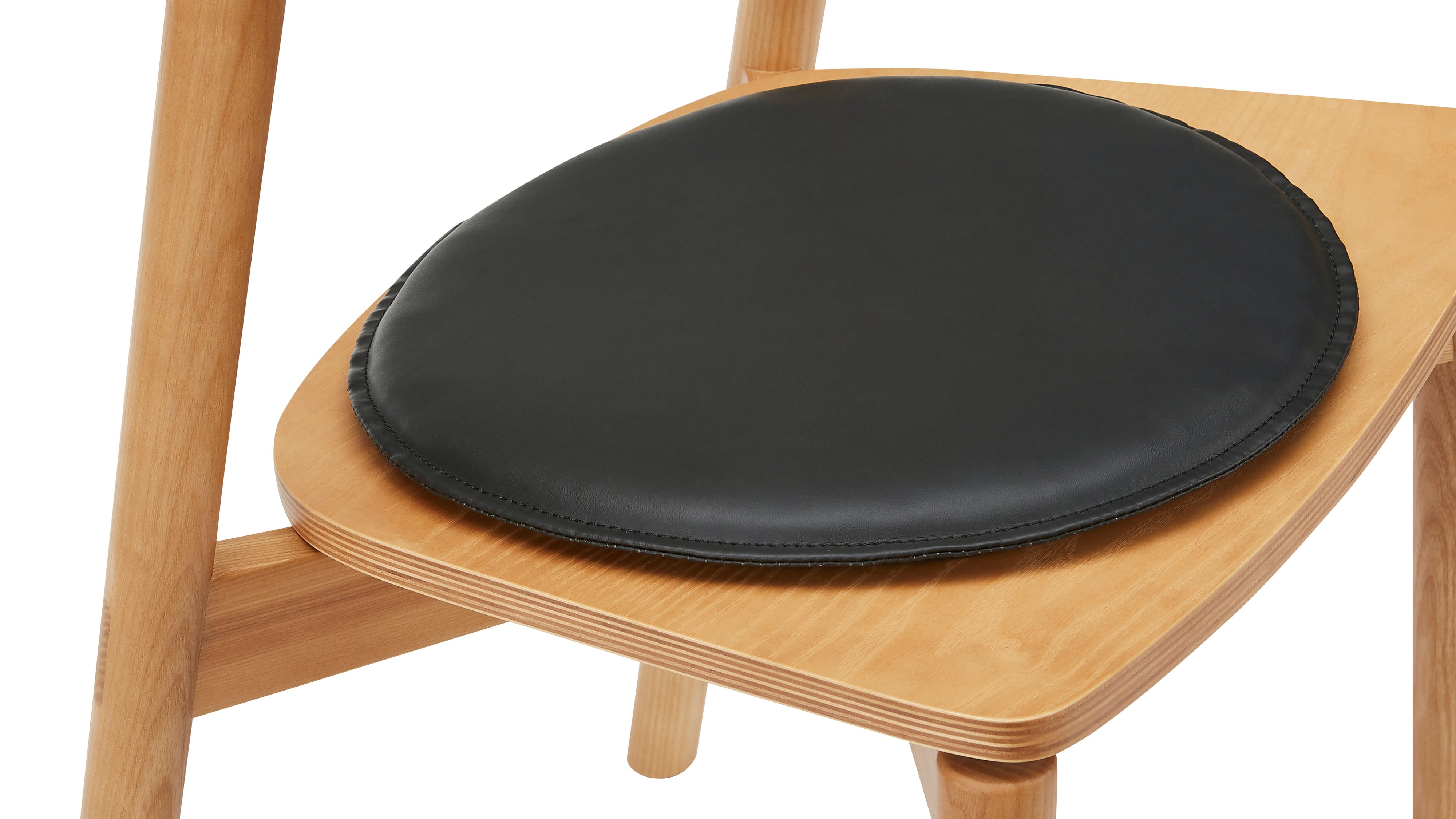 Round Seat Cushion, Black