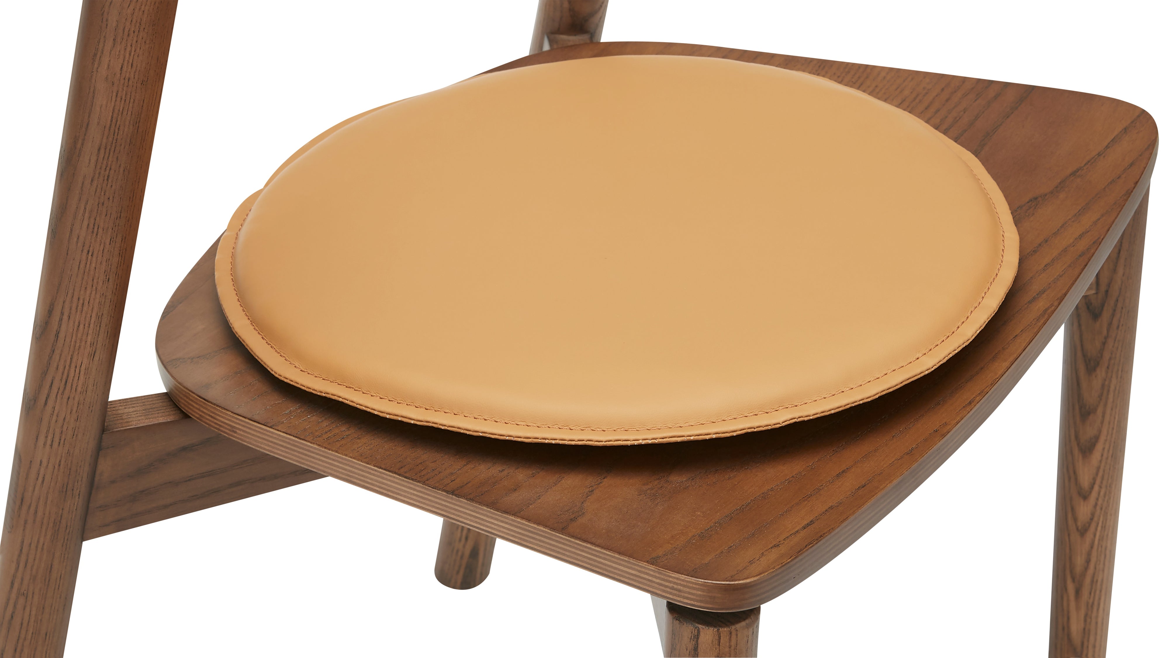 Round Seat Cushion, Cognac