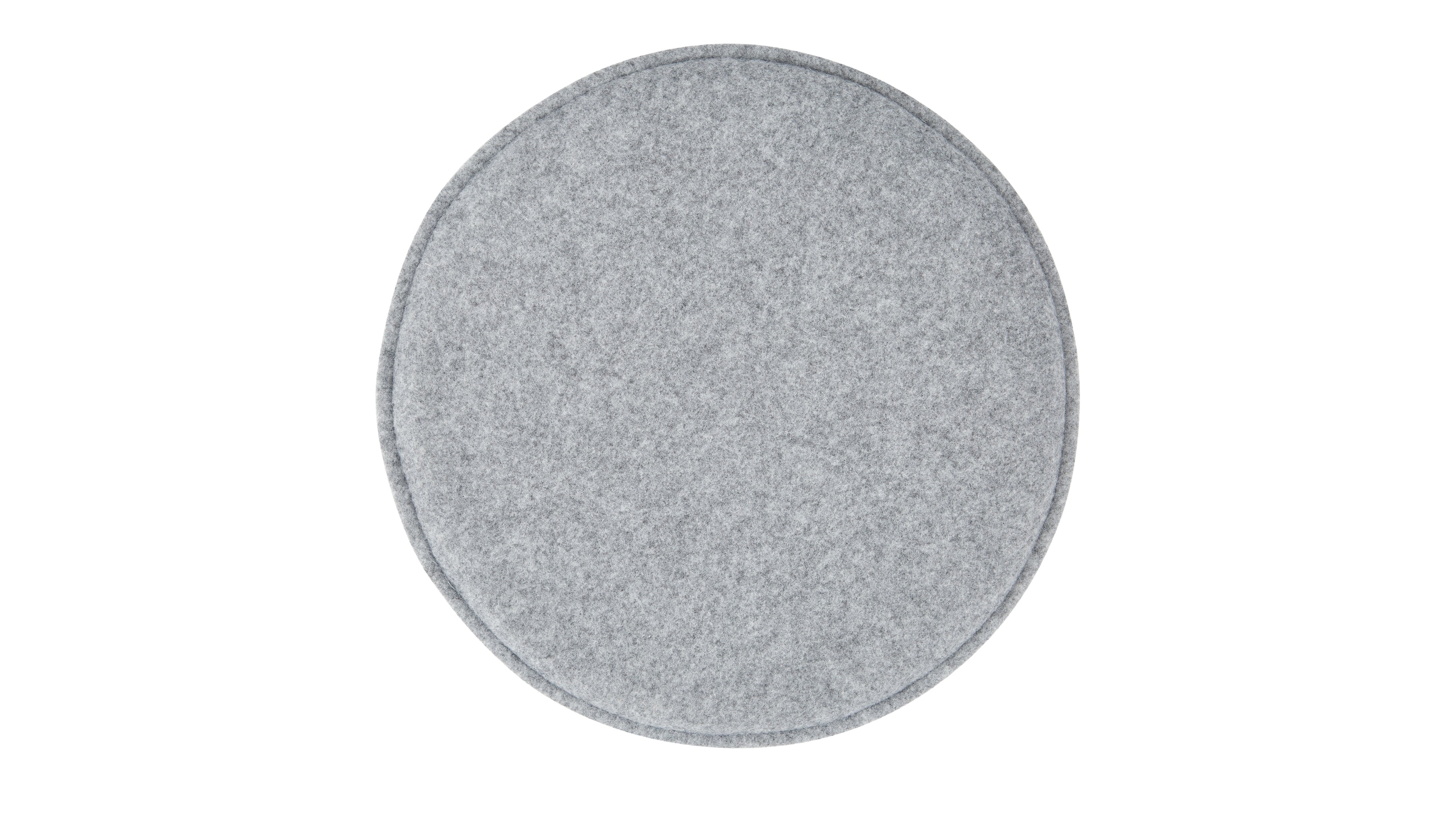 Round Seat Cushion, Grey Felt