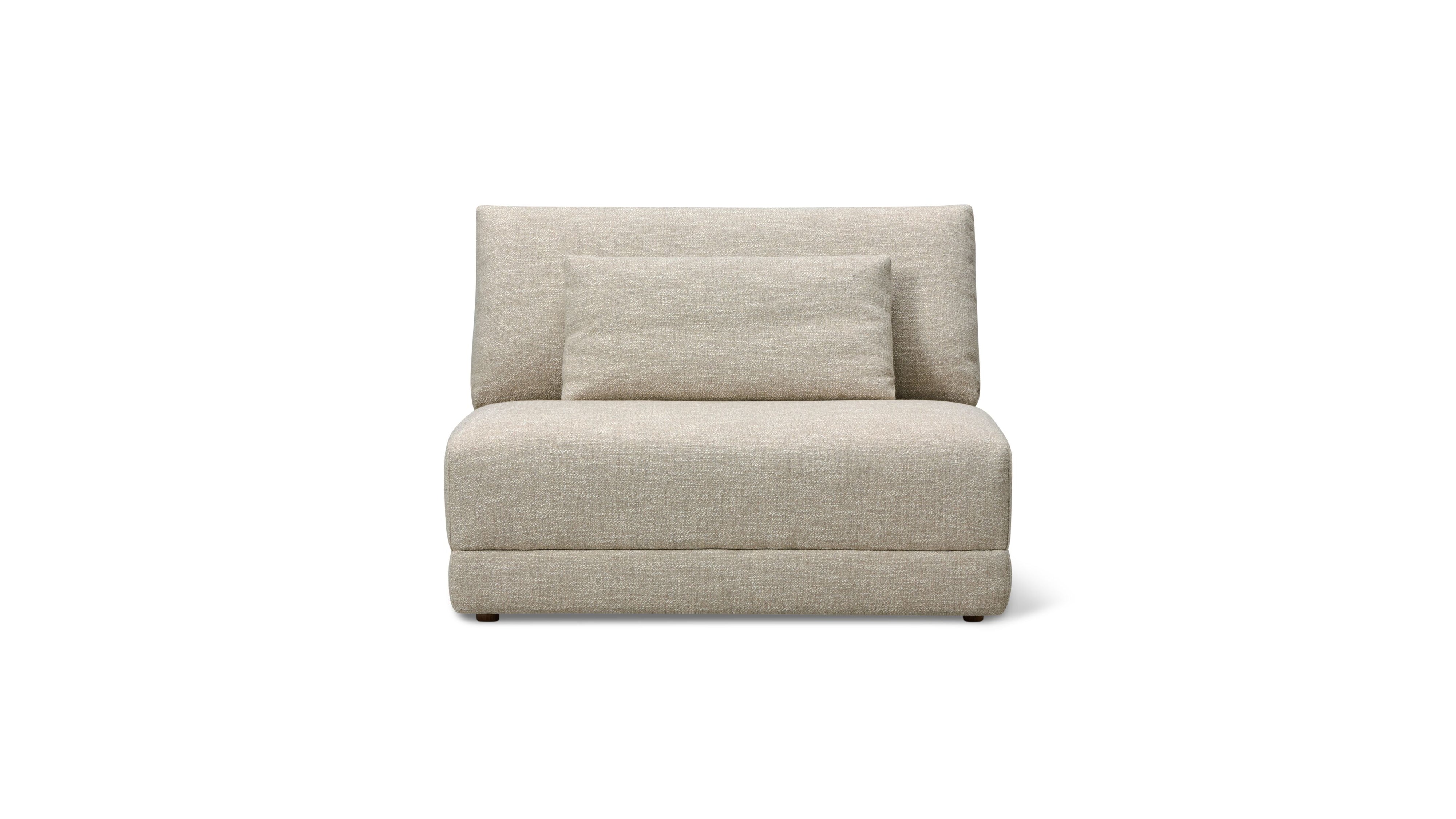 Wind Down Armless Chair, Flax - Image 1