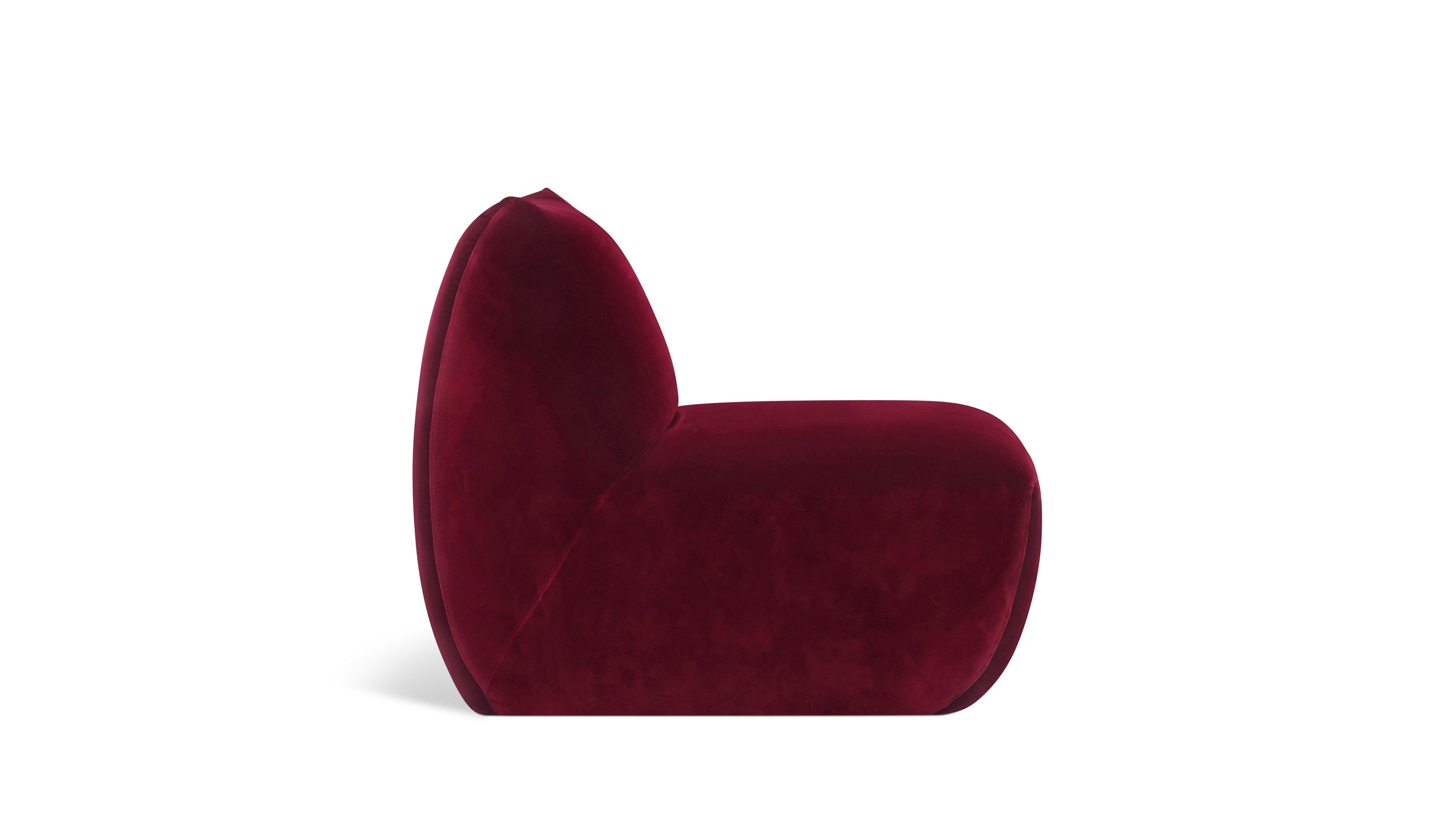 Close To You Lounge Chair, Bordeaux
