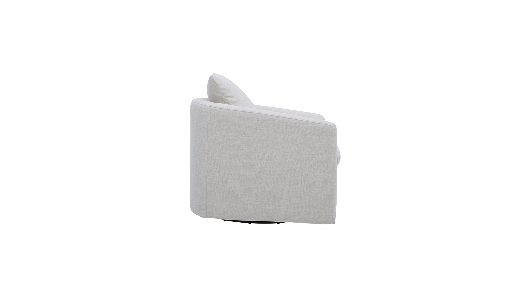 Sink In Swivel Lounge Chair, Pearl - Image 10