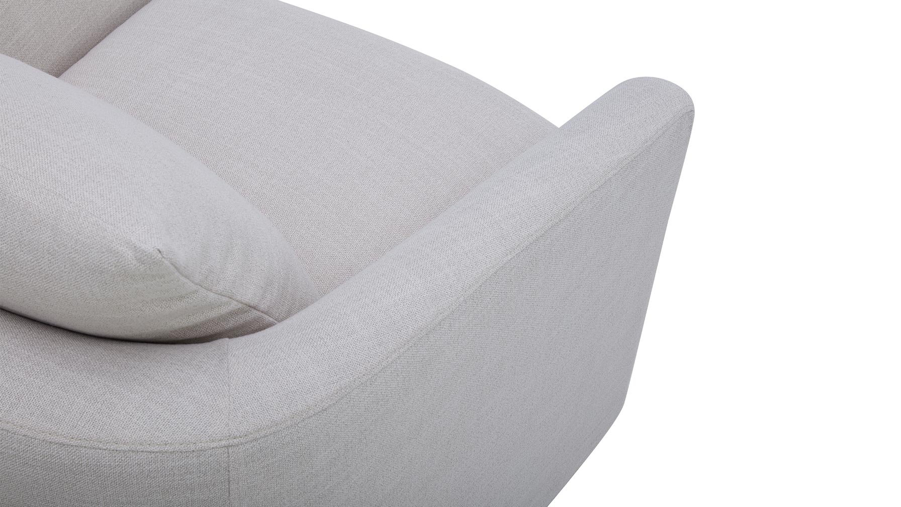 Sink In Swivel Lounge Chair, Pearl - Image 9