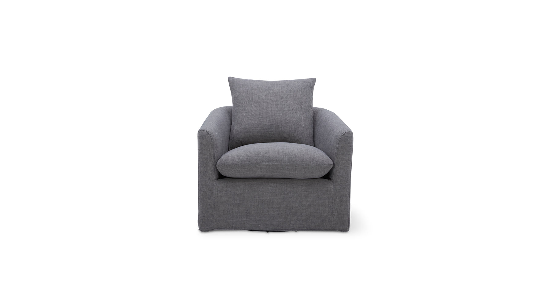 Sink In Swivel Lounge Chair, Slate - Image 1