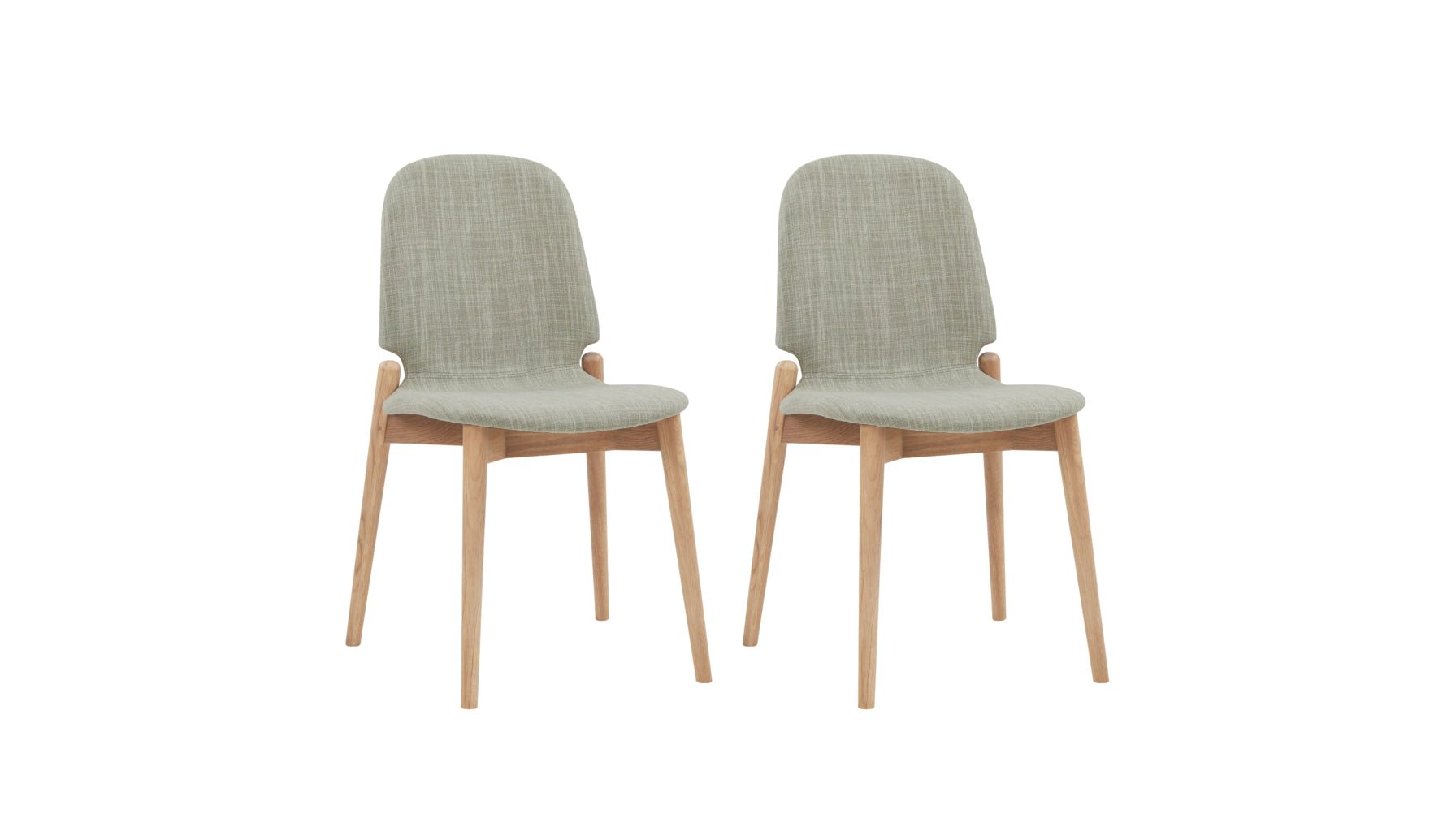 Dine In Dining Chair (Set of Two), Oak/Taupe - Image 11