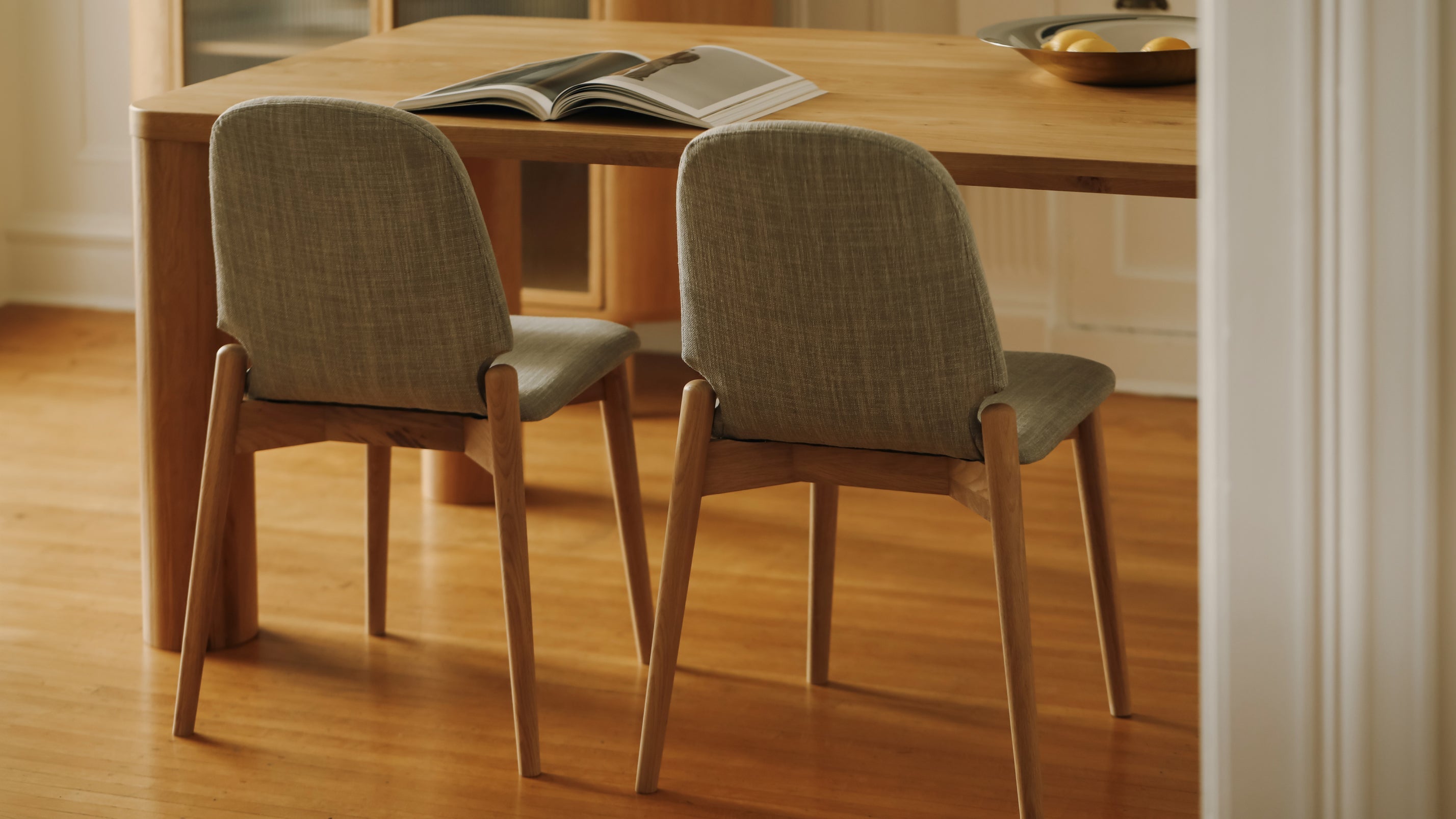 Dine In Dining Chair (Set of Two), Oak/Taupe - Image 10