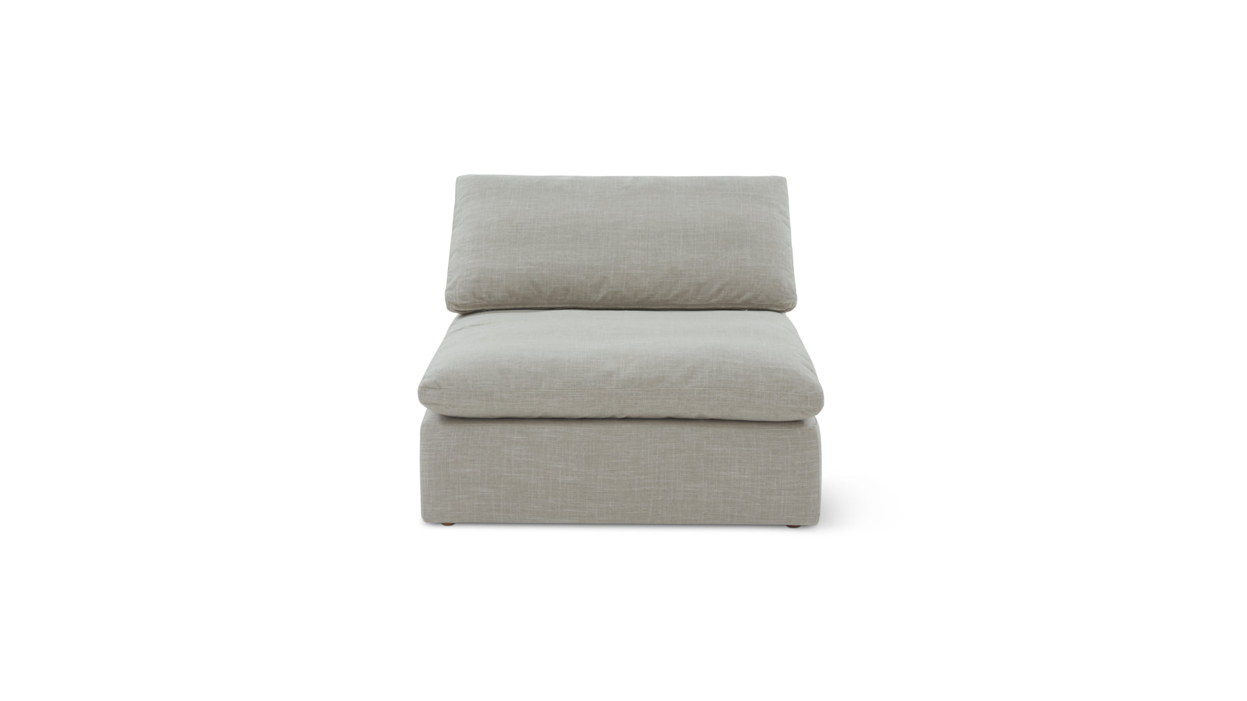 Slipcover - Movie Night™ Armless Chair, Large, Light Pebble - Image 1