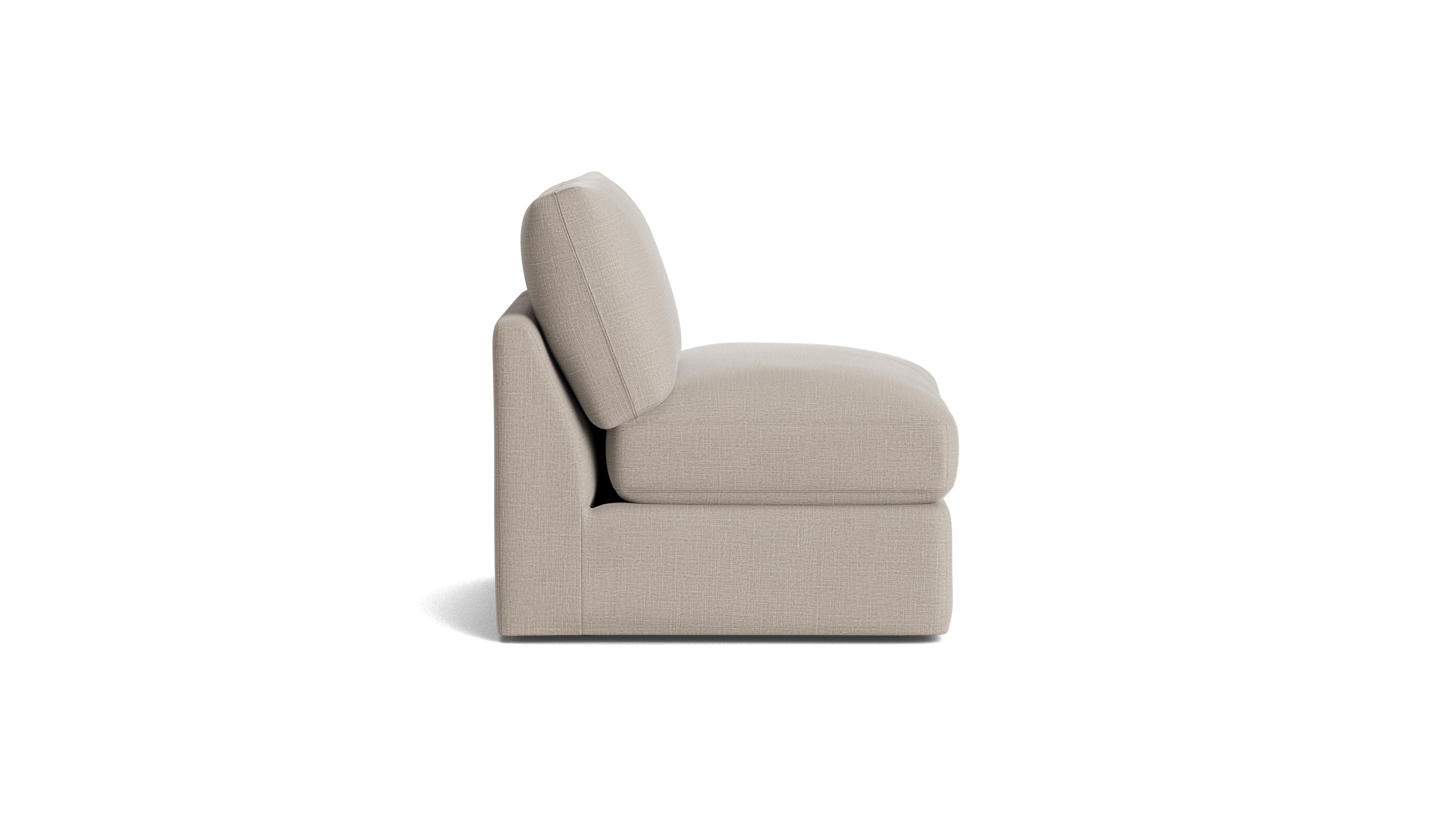 Get Together™ Armless Chair, Large, Light Pebble