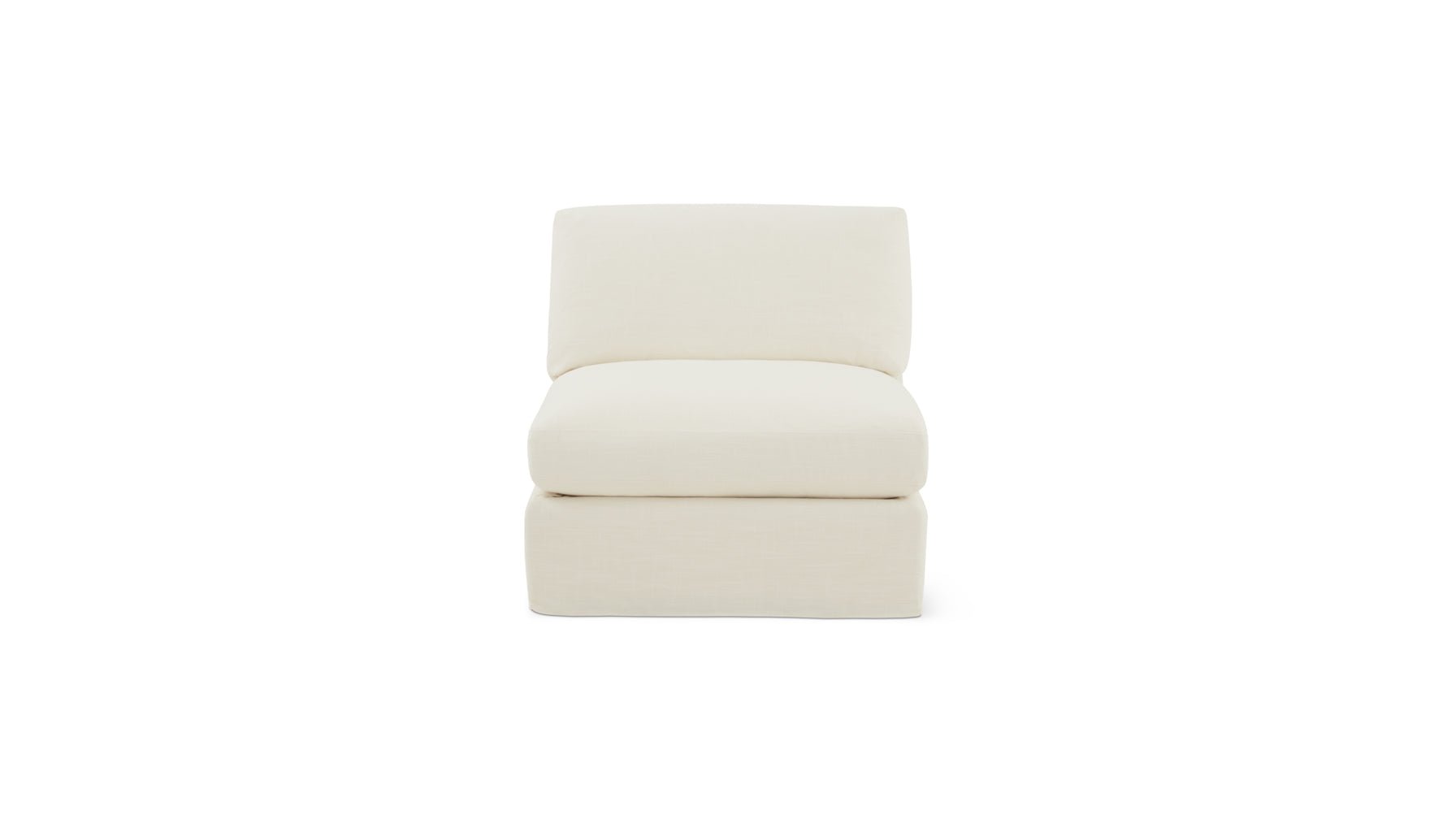 Get Together™ Armless Chair, Standard, Cream Linen_image