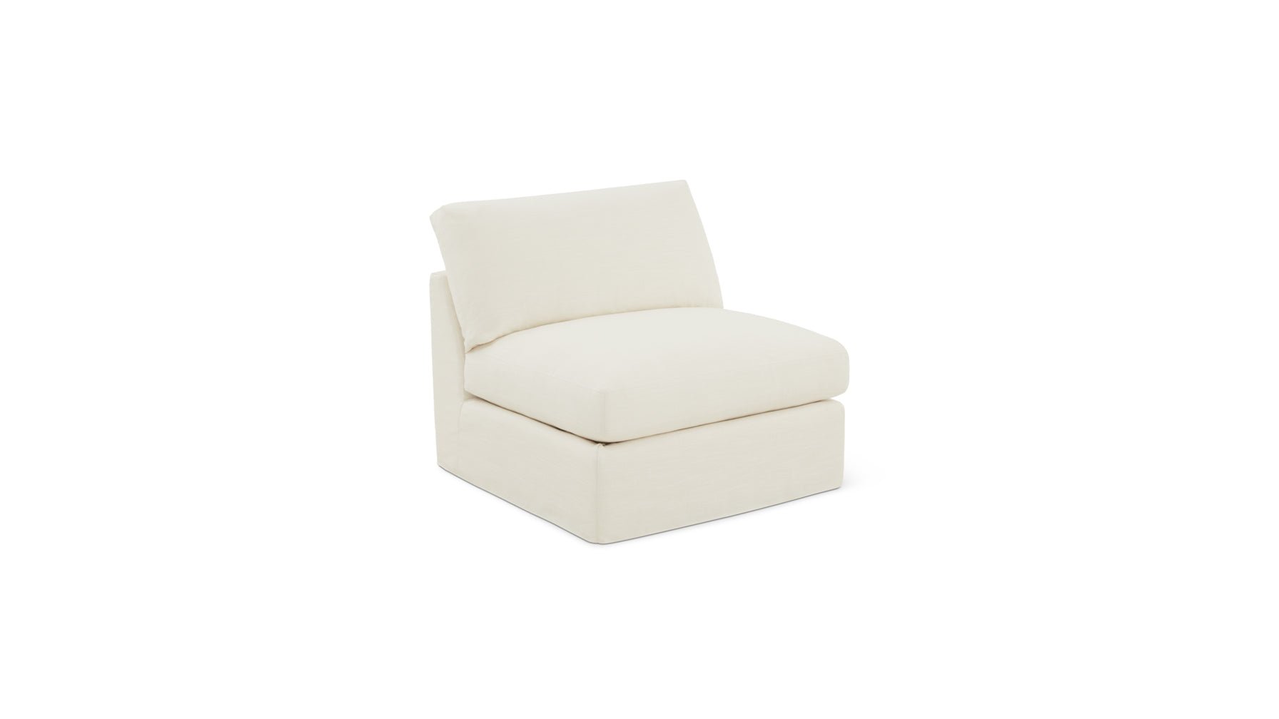 Get Together™ Armless Chair, Standard, Cream Linen - Image 9