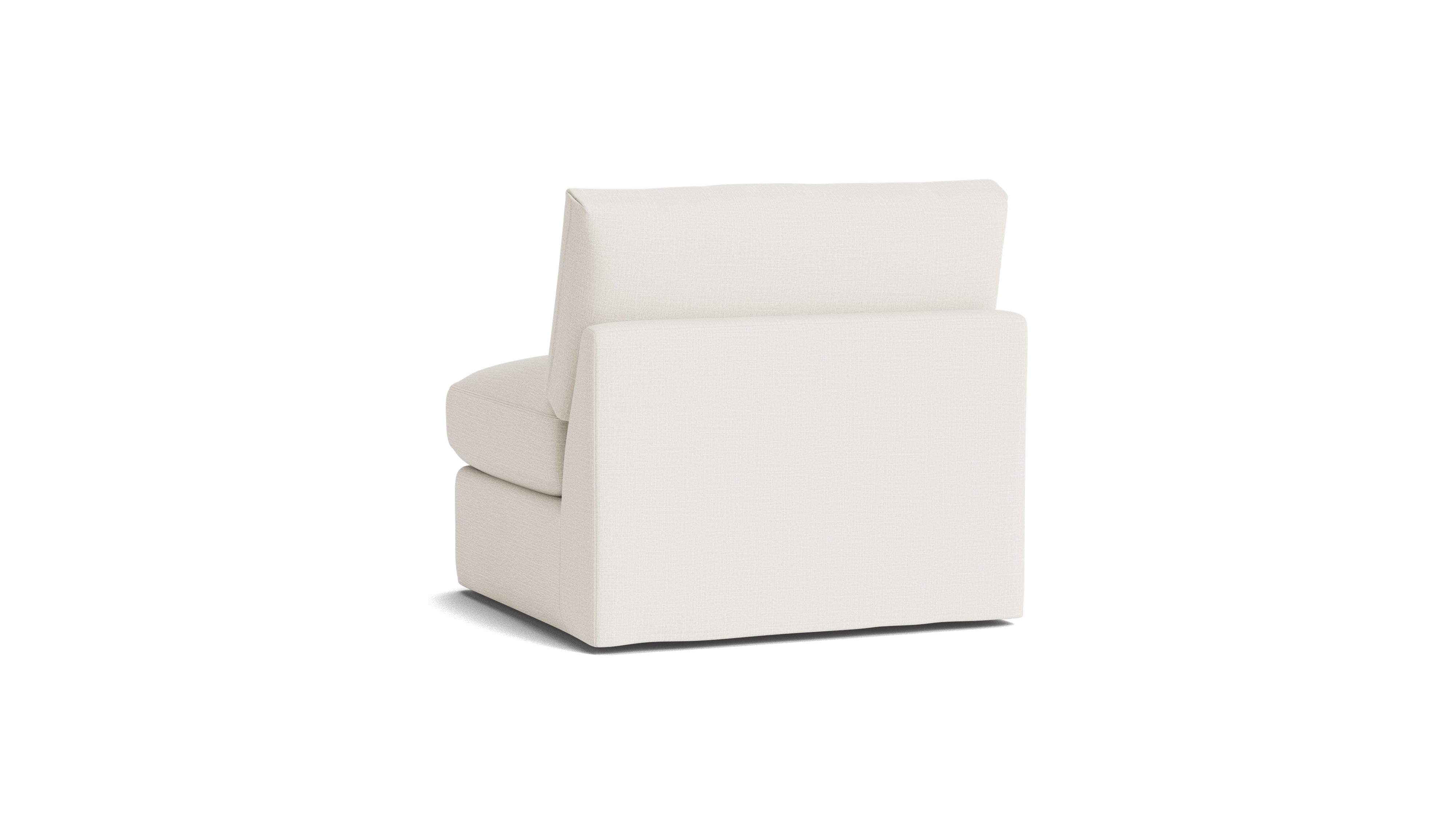Get Together™ Armless Chair, Standard, Cream Linen