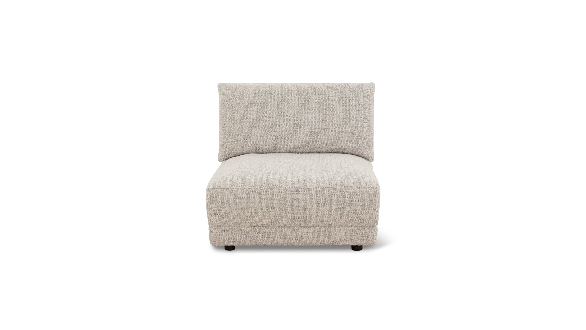 Soft Spot Armless Chair, Oatmeal_image