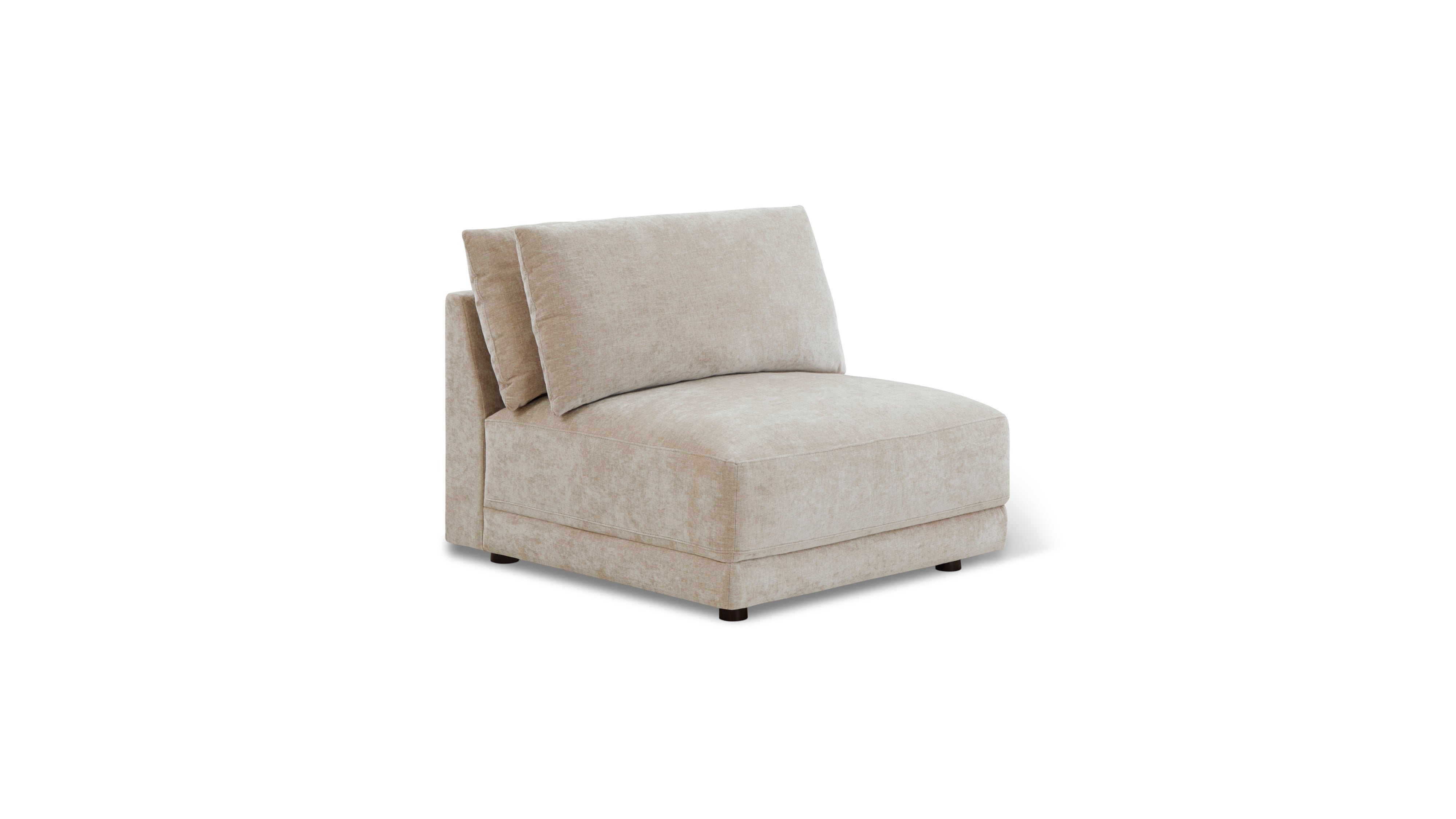 Soft Spot Armless Chair, Cashew