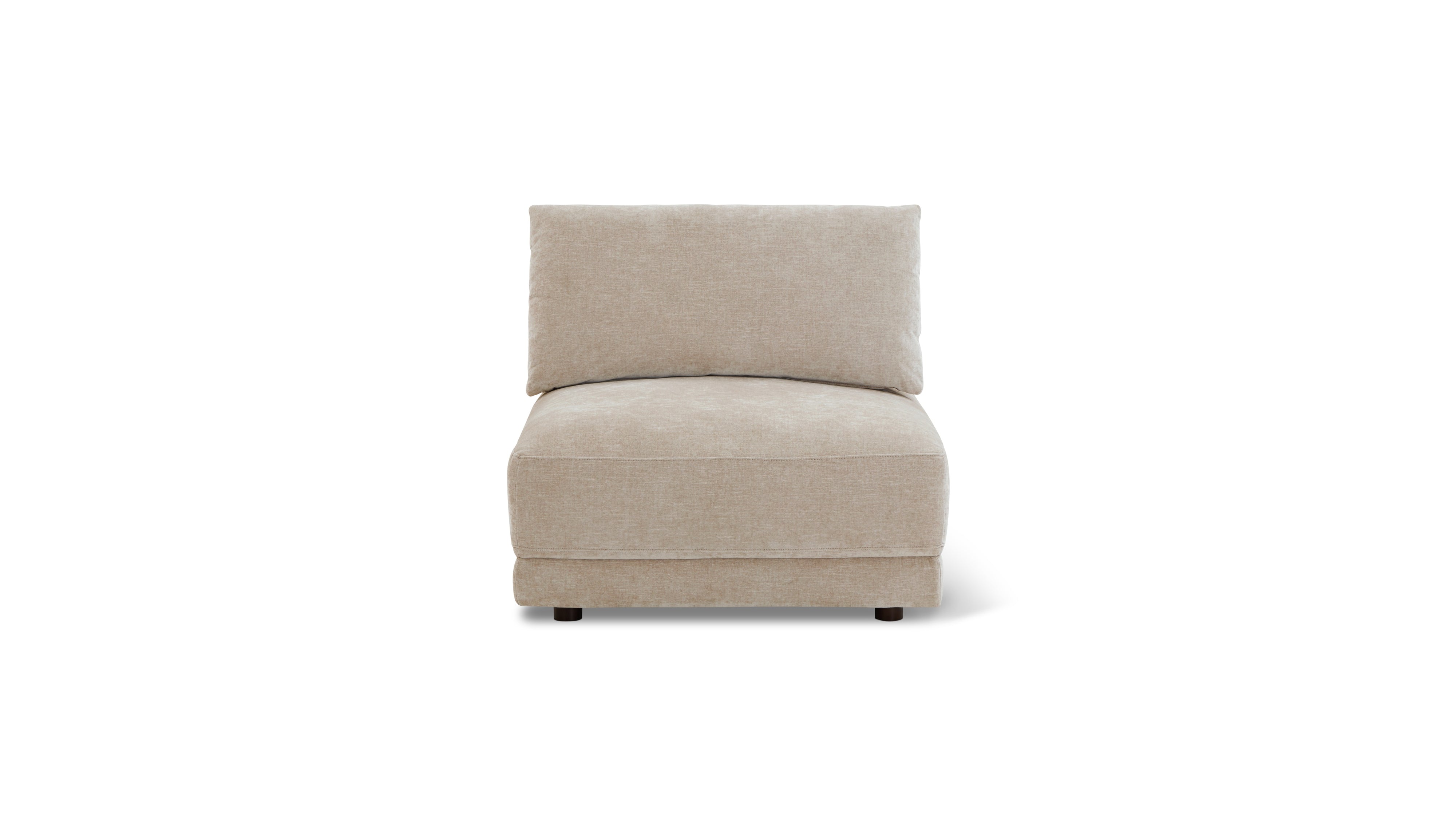 Soft Spot Armless Chair, Cashew