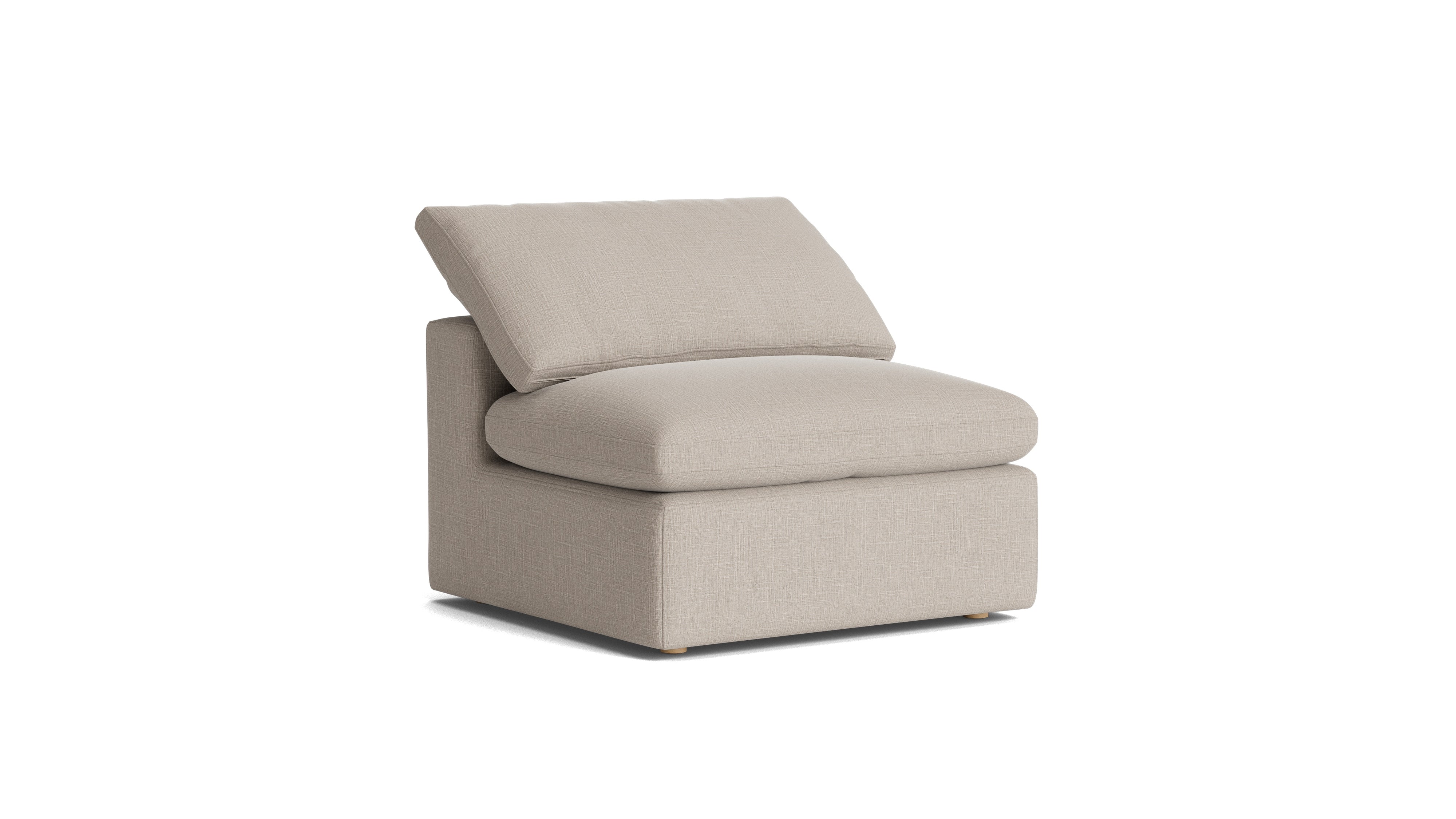 Movie Night™ Armless Chair, Large, Light Pebble