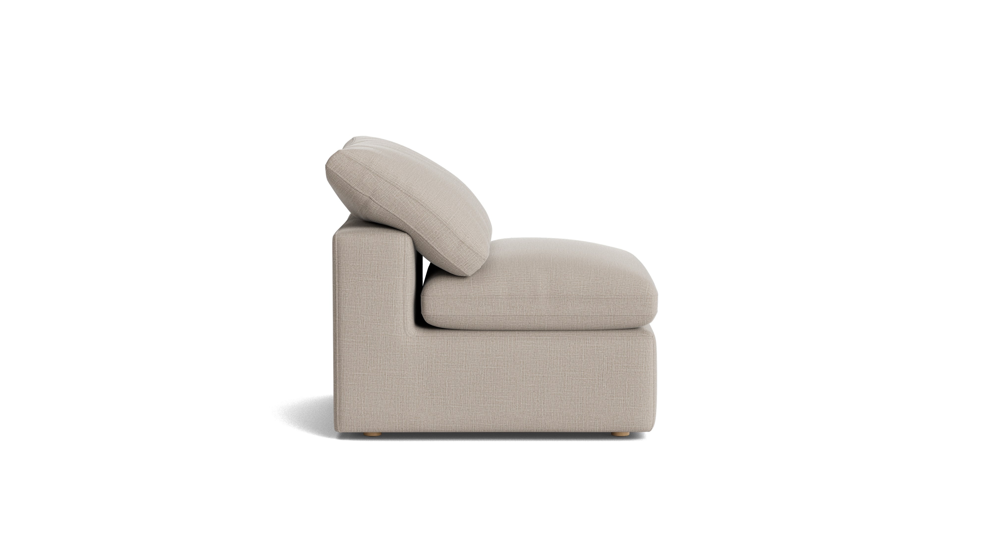Movie Night™ Armless Chair, Large, Light Pebble