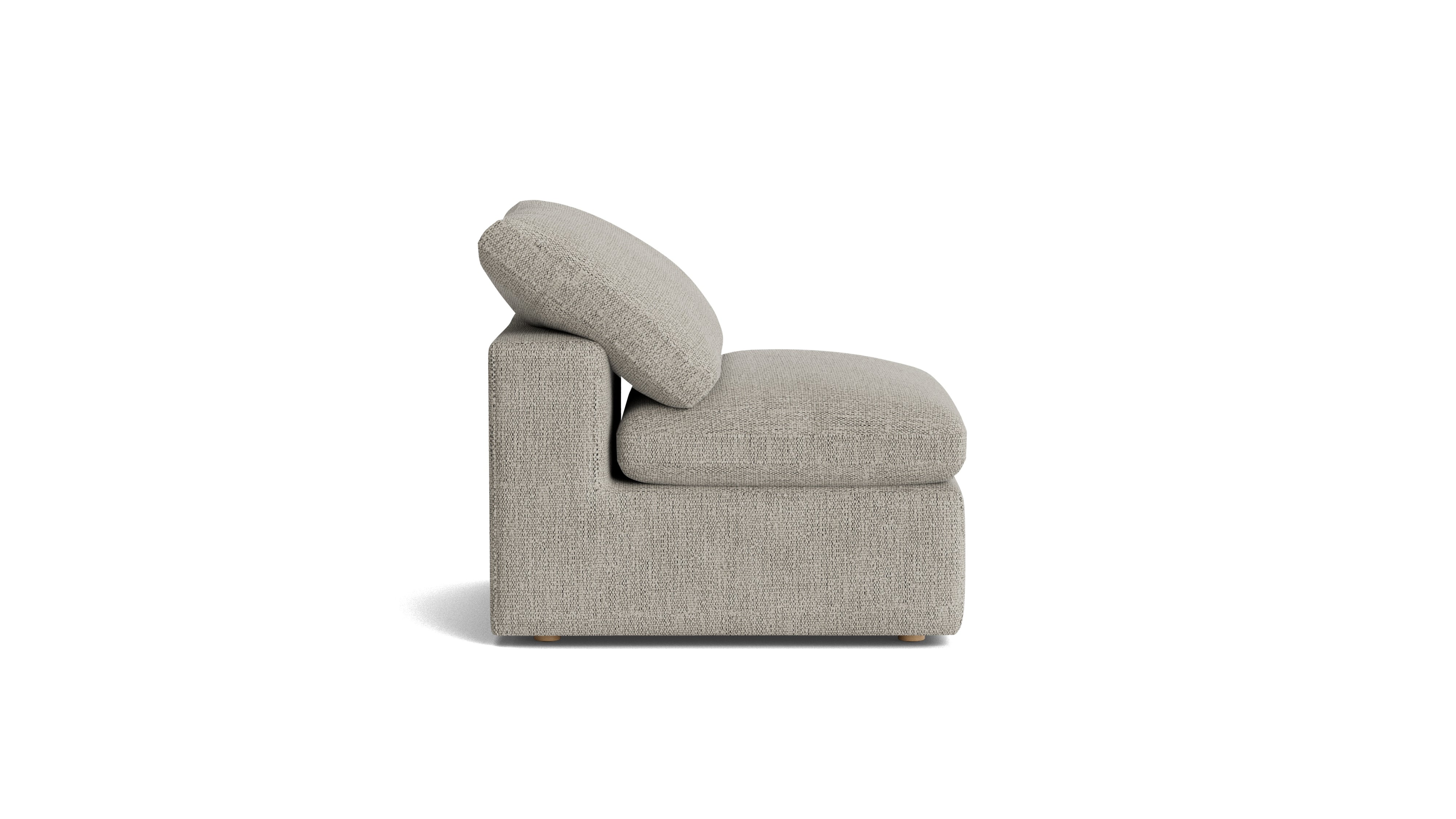Movie Night™ Armless Chair, Standard, Oatmeal