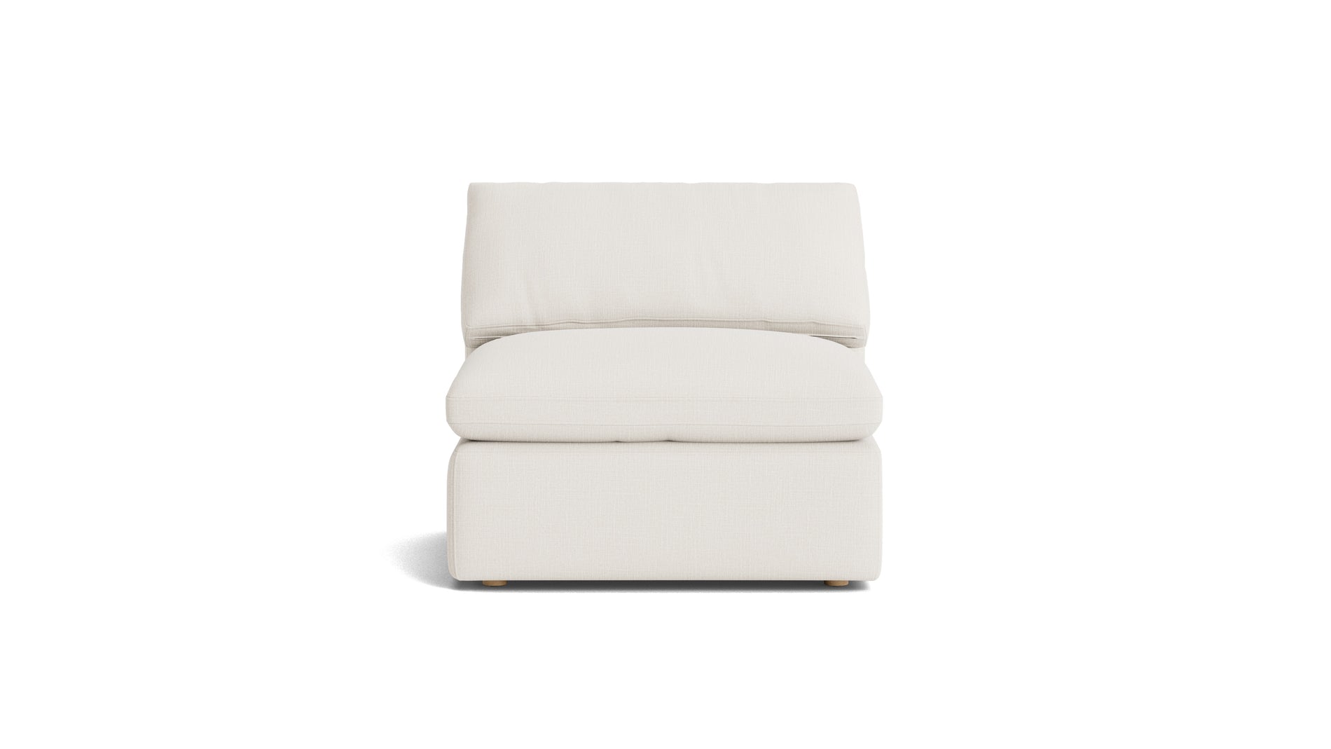 Movie Night™ Armless Chair, Standard, Cream Linen_image