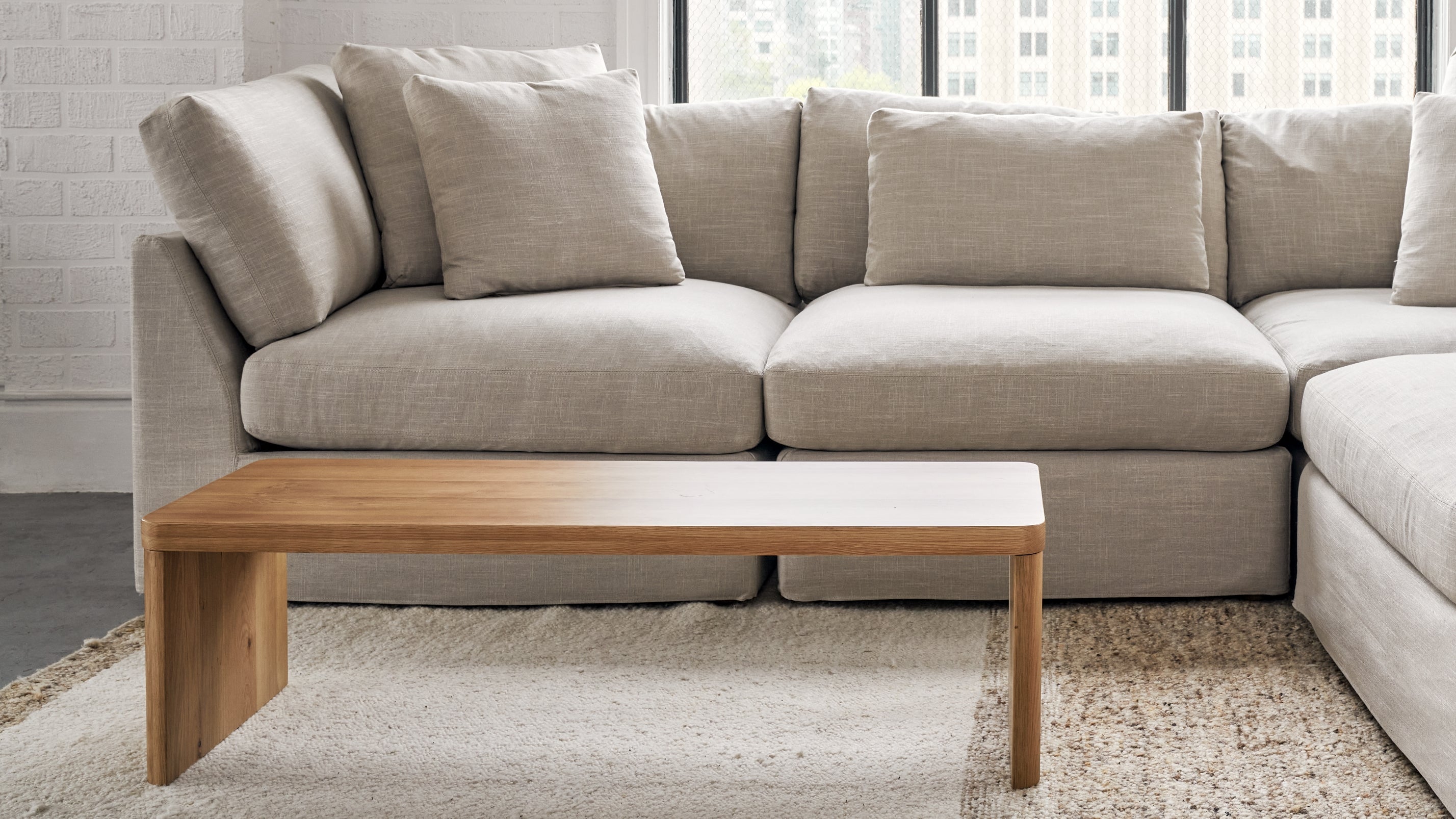 Form Coffee Table, Small, American Walnut - Sundays Company Canada