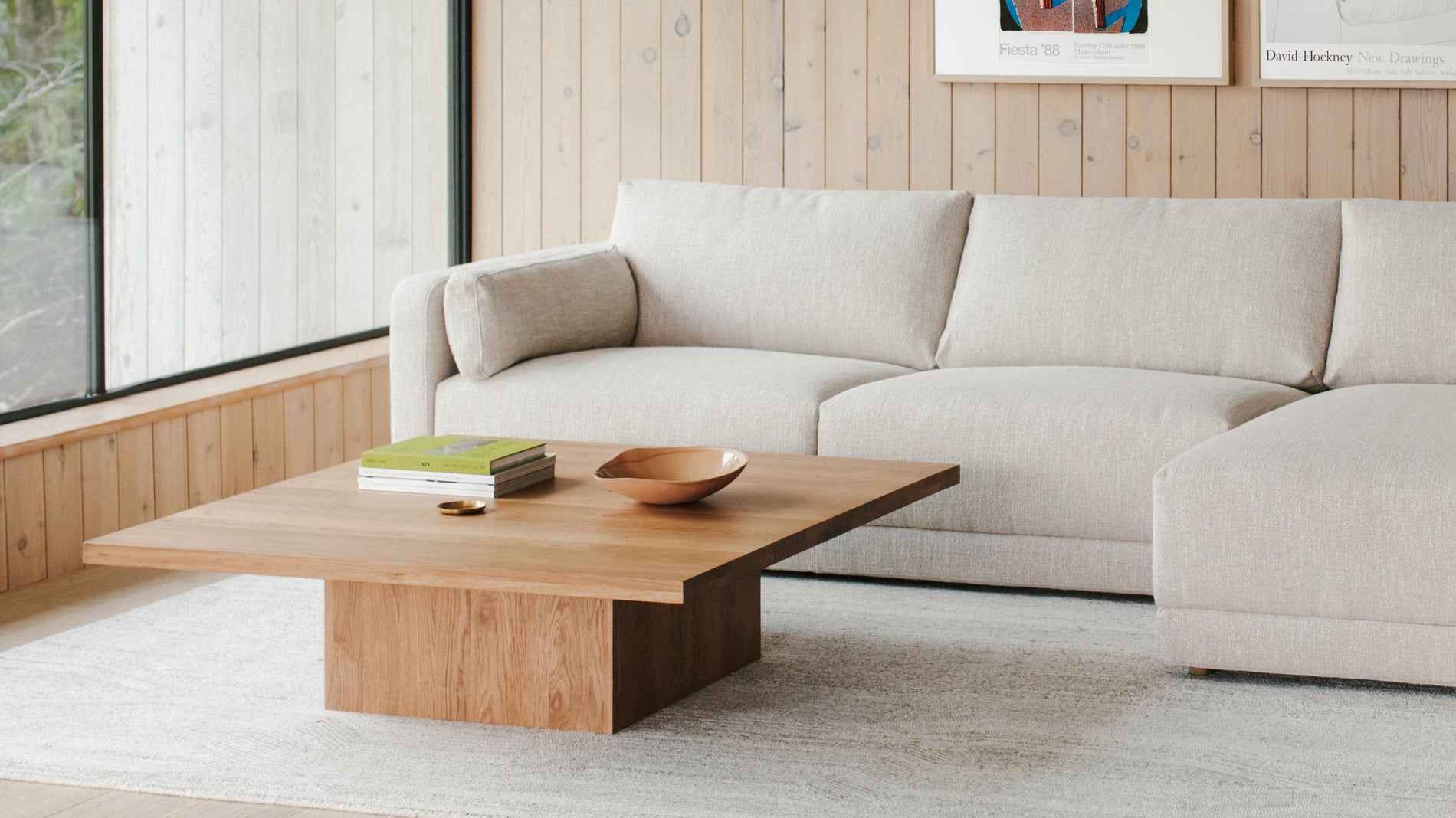 All We Need Coffee Table Square, Brushed Oak_image