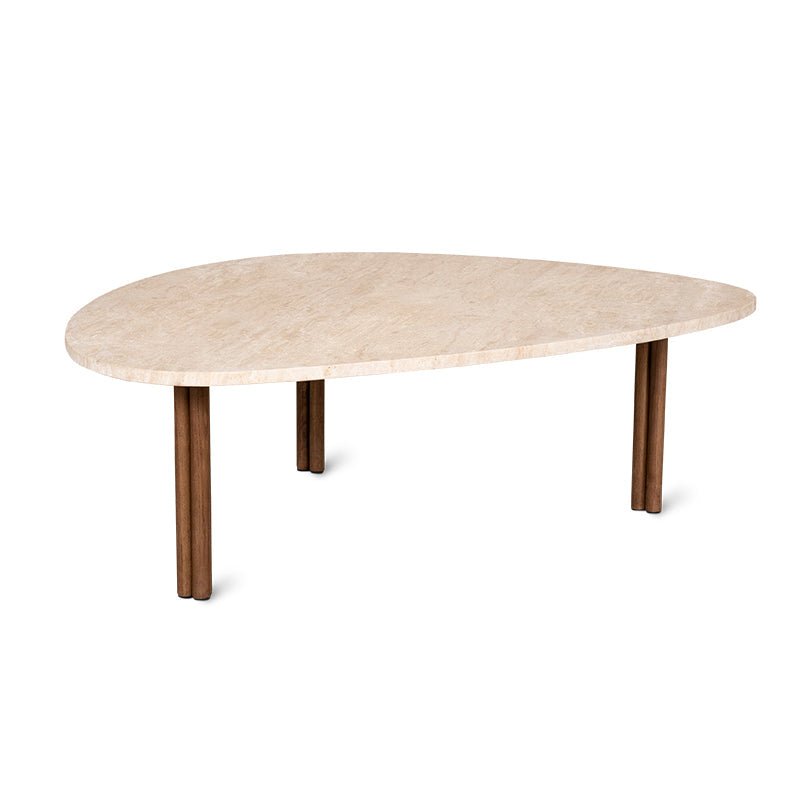 Better Together Coffee Table, Travertine/Stained Walnut - Image 10