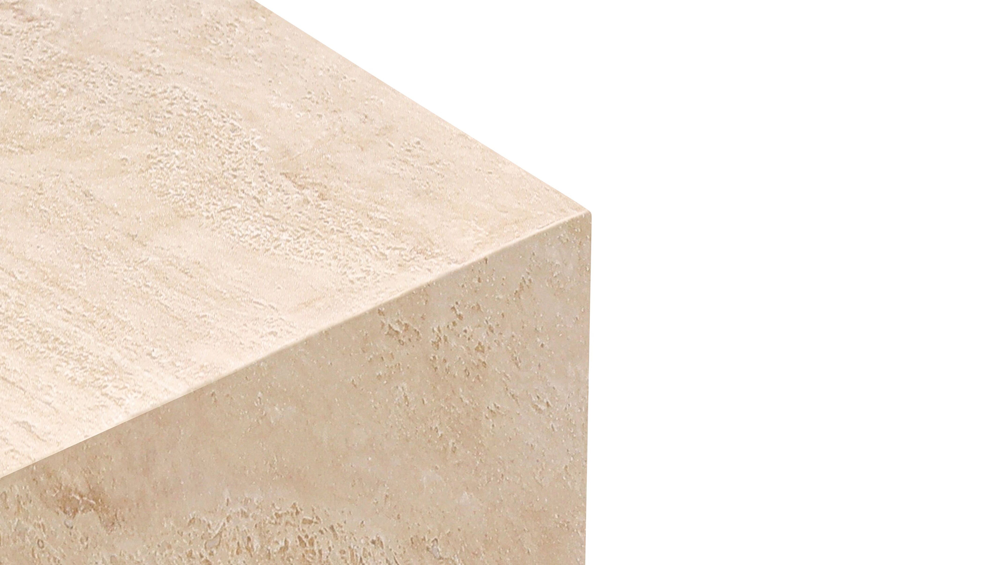 Align Coffee Table, Regular, Travertine