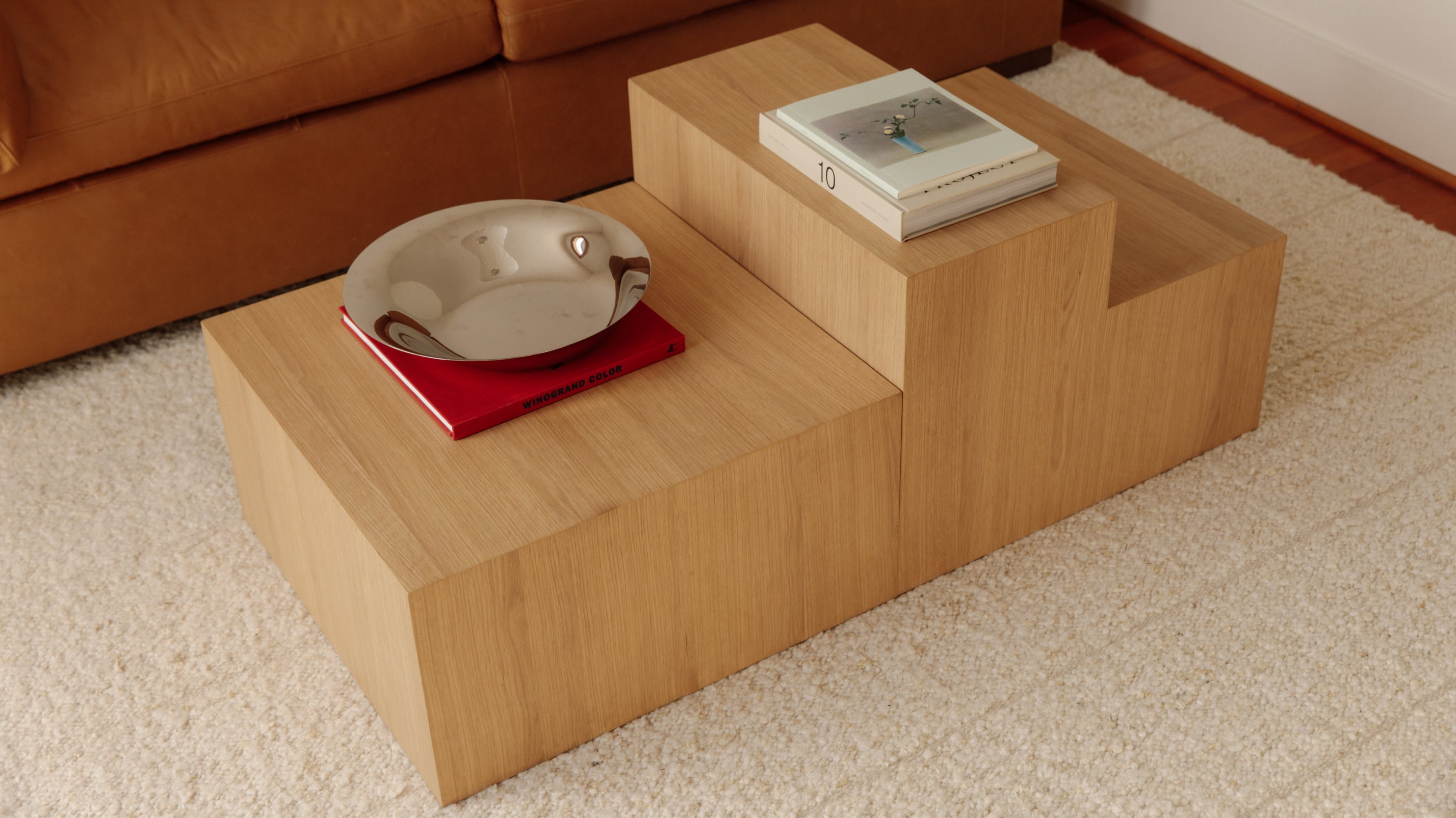 Align Coffee Table, Regular, Travertine